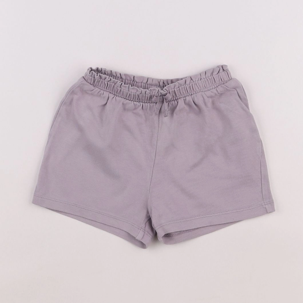 H&M - short violet - 18 mois à 2 ans