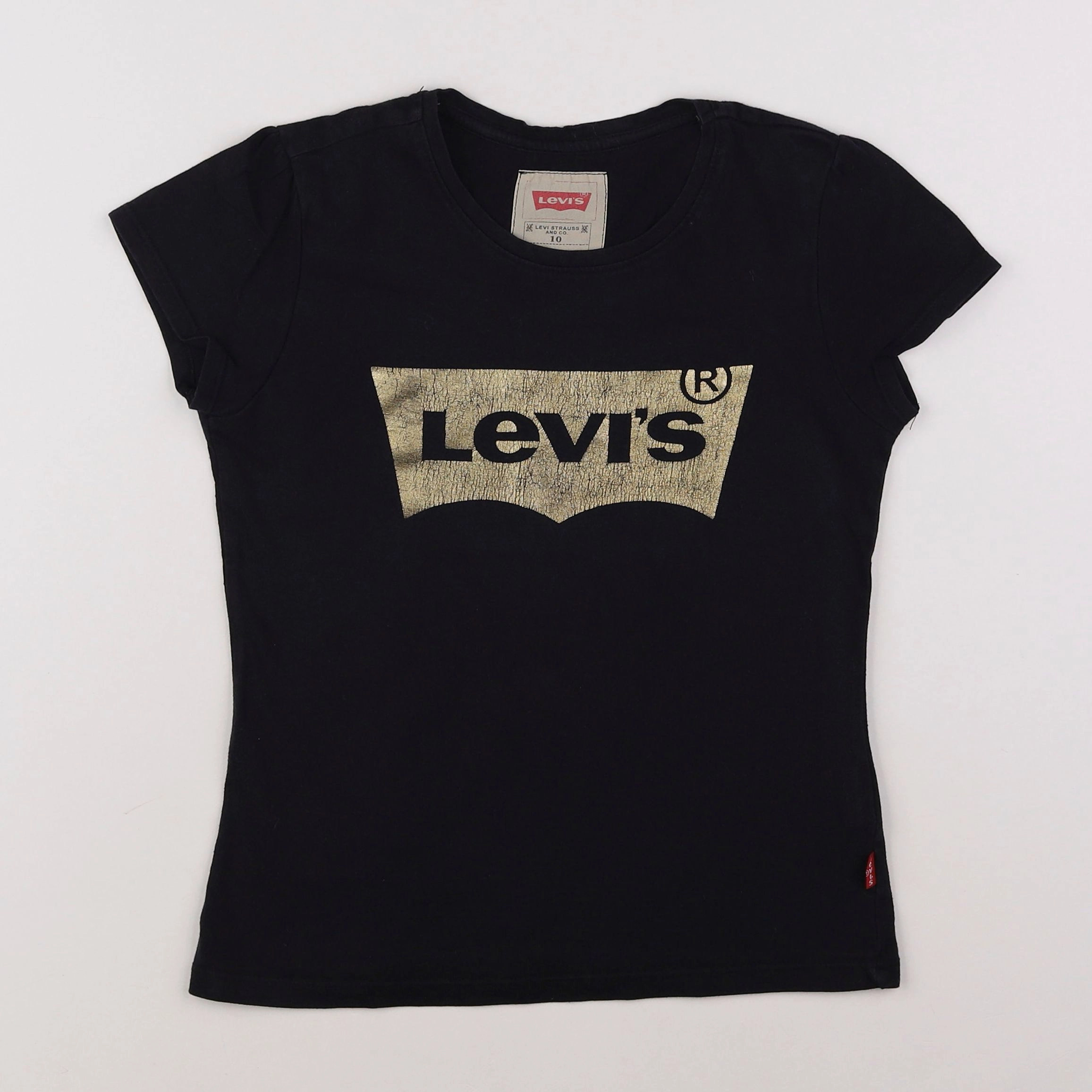 Levi's - tee-shirt or, noir - 10 ans