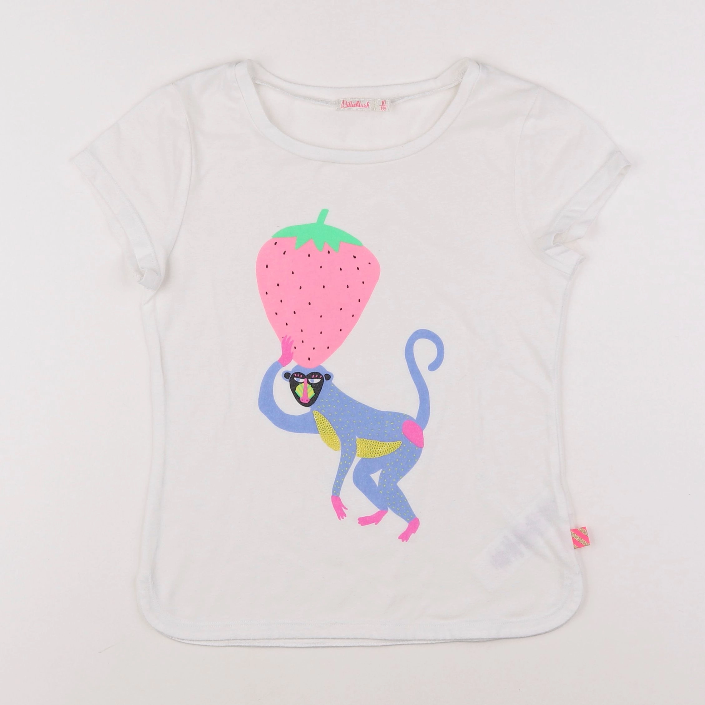 Billie Blush - tee-shirt blanc - 10 ans