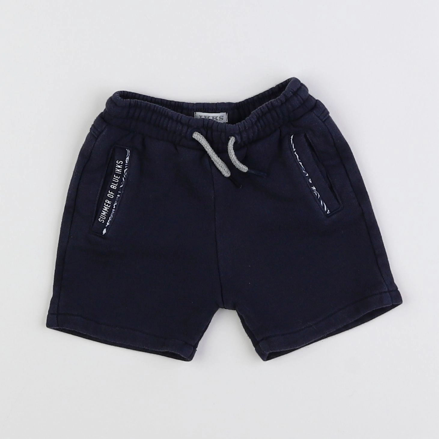 IKKS - short bleu - 3 mois