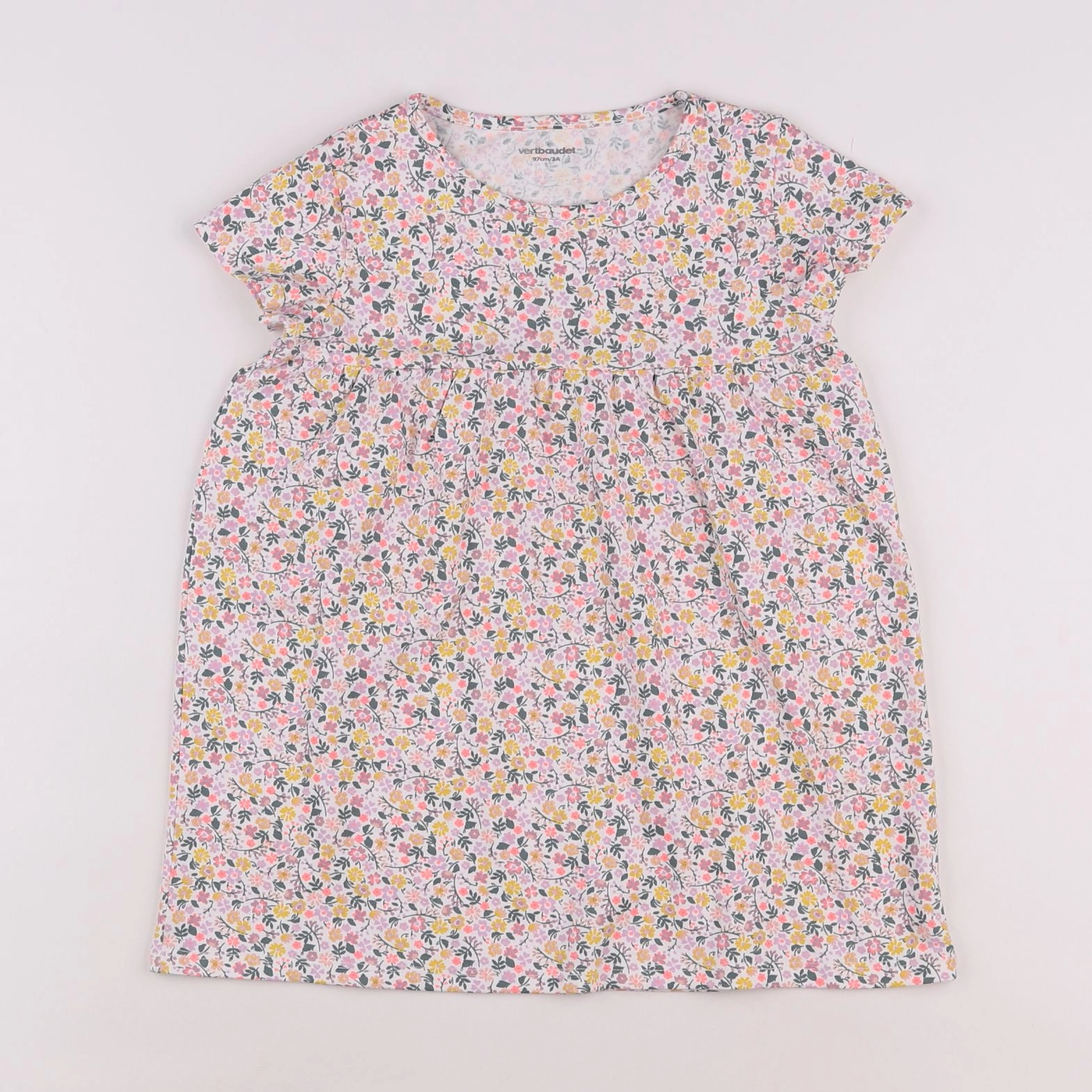 Vertbaudet - robe multicolore - 3 ans