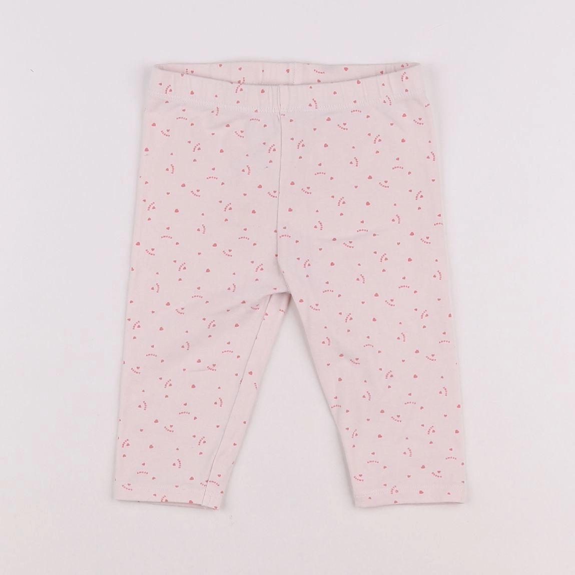 Vertbaudet - legging court rose - 2 ans