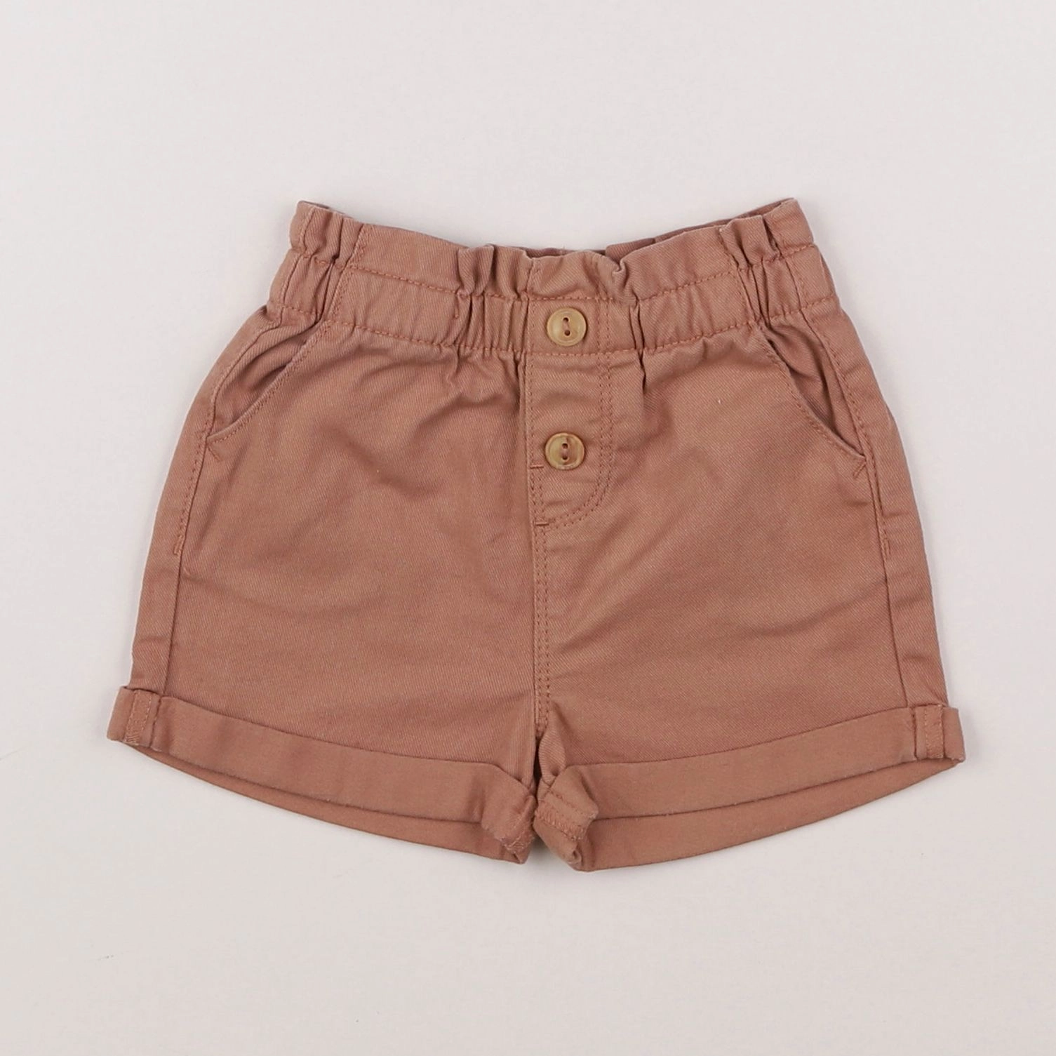Vertbaudet - short beige - 12 mois