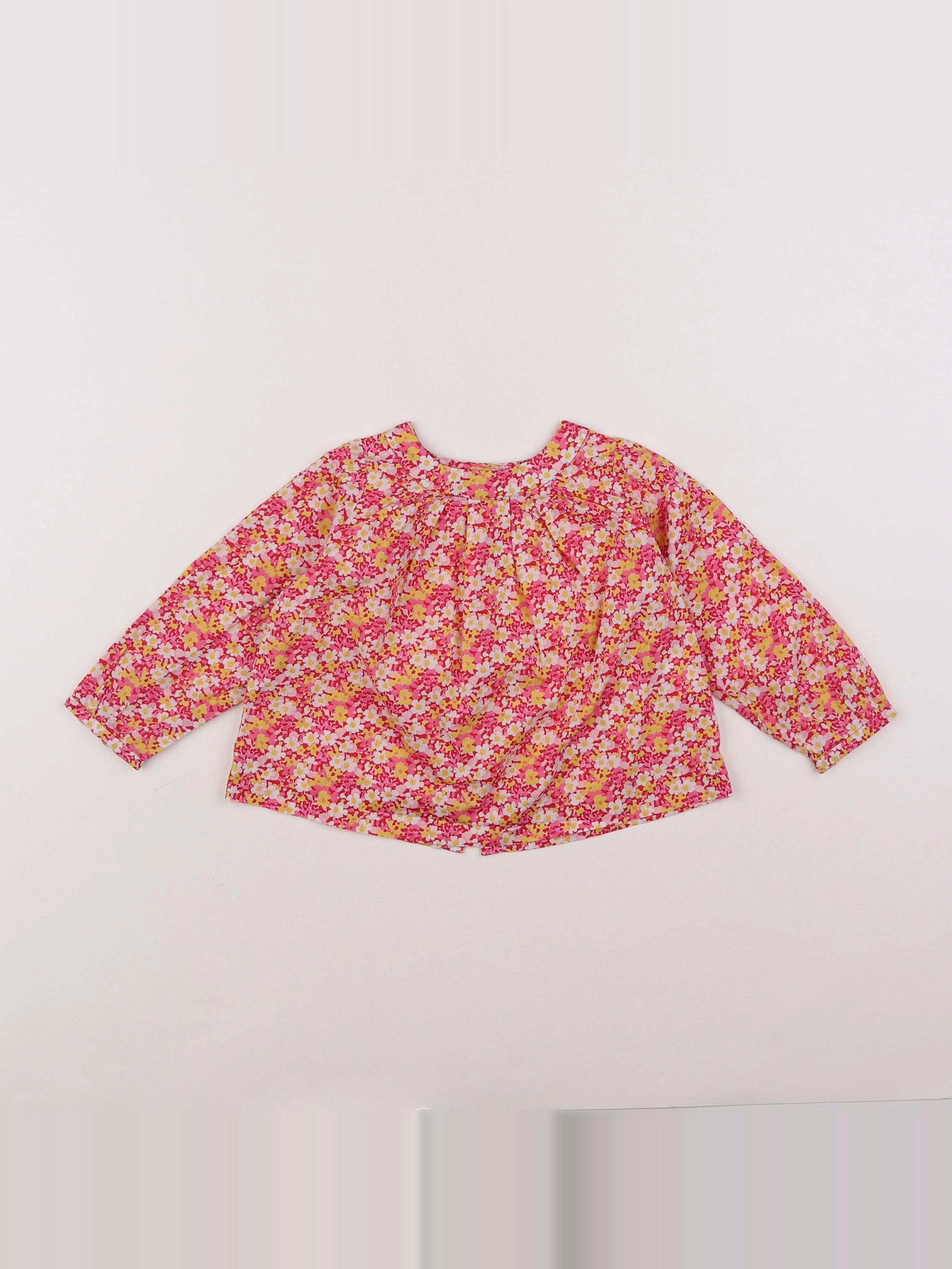 Jacadi - blouse liberty rose - 12 mois