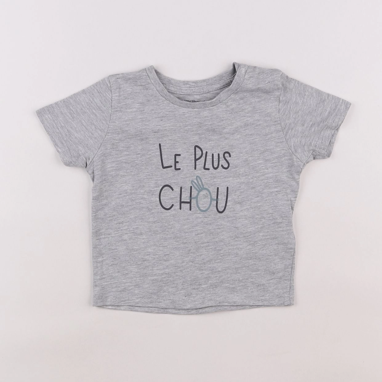 Vertbaudet - tee-shirt gris - 12 mois