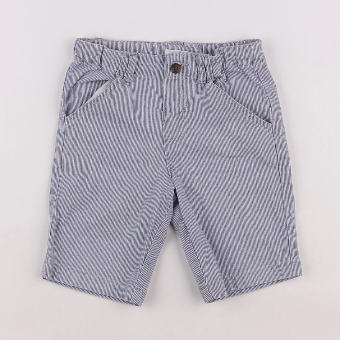 Boutchou - short bleu, blanc - 2 ans