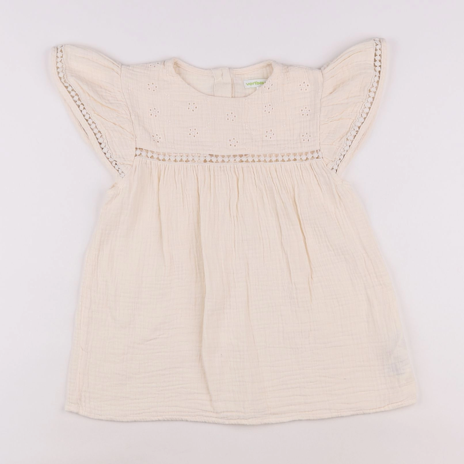 Vertbaudet - blouse beige - 9 ans