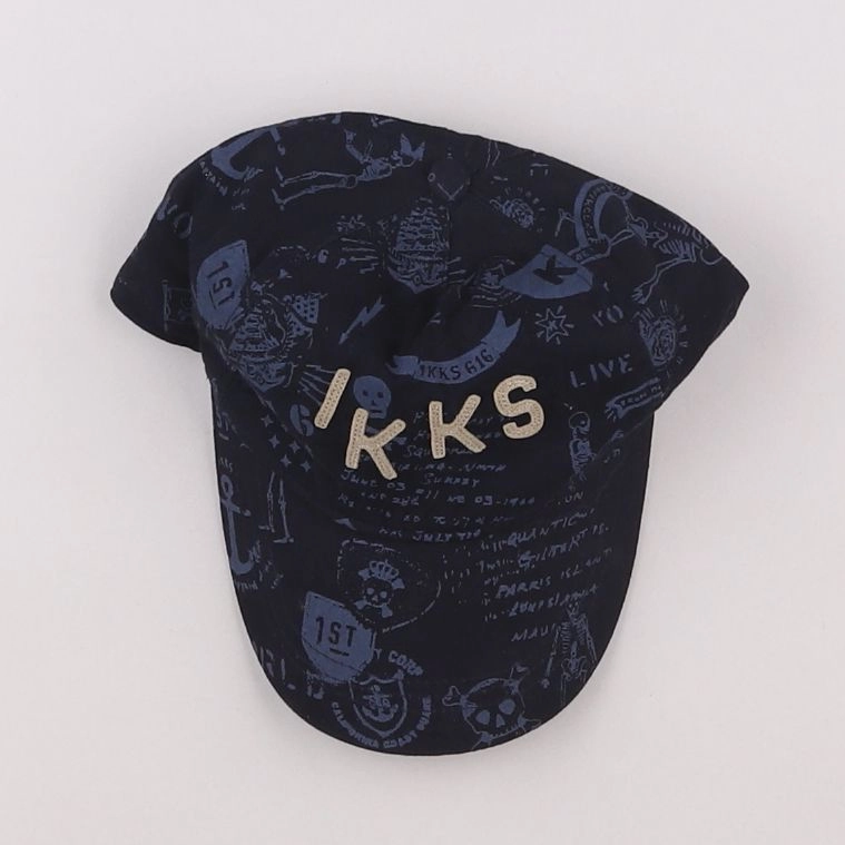 IKKS - casquette bleu - 10 ans