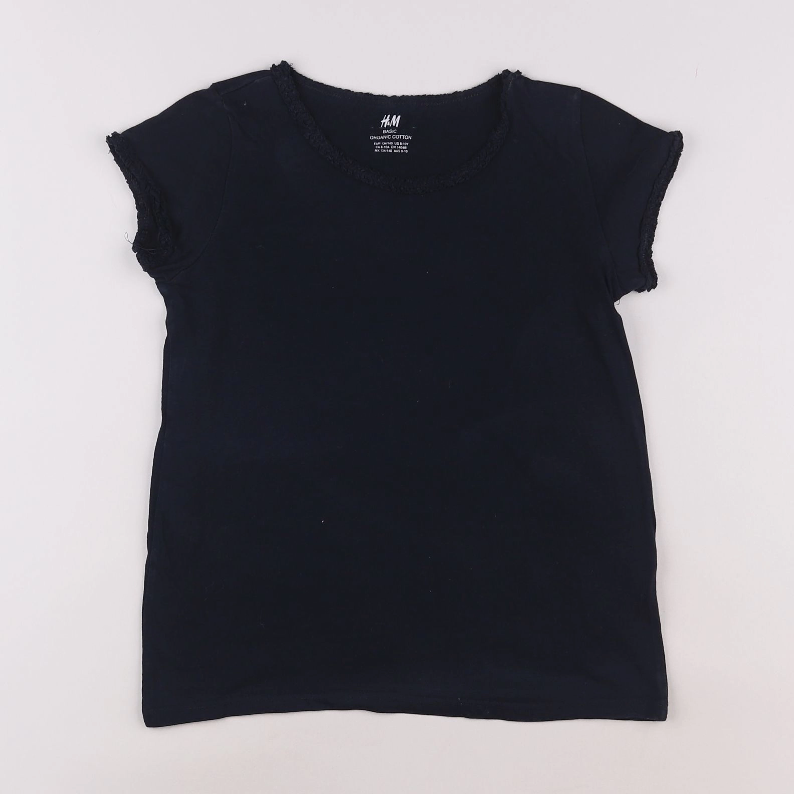 H&M - tee-shirt bleu - 8/10 ans