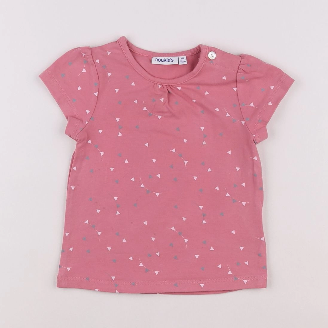 Noukie's - tee-shirt rose - 9 mois