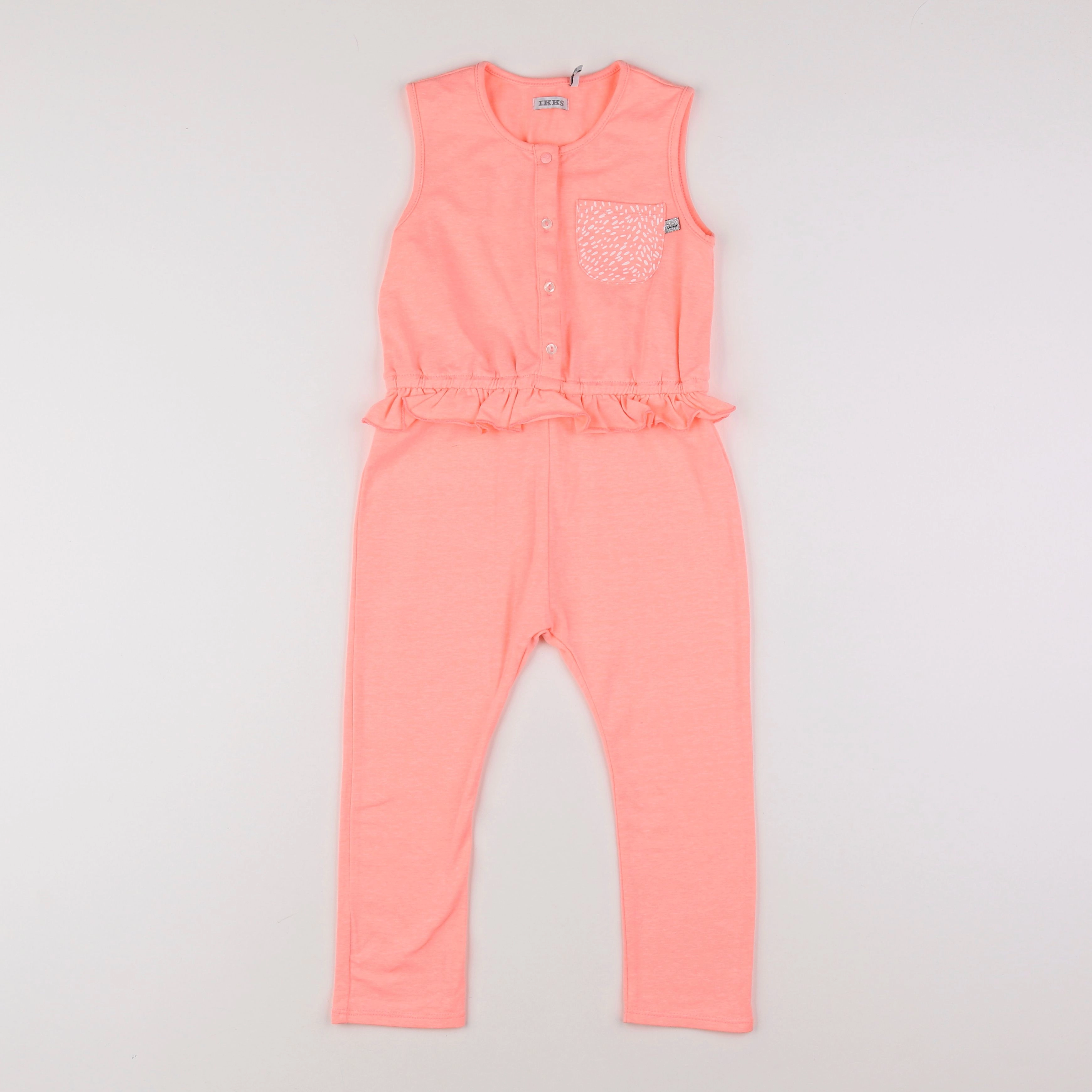 IKKS - combinaison rose fluo - 3 ans