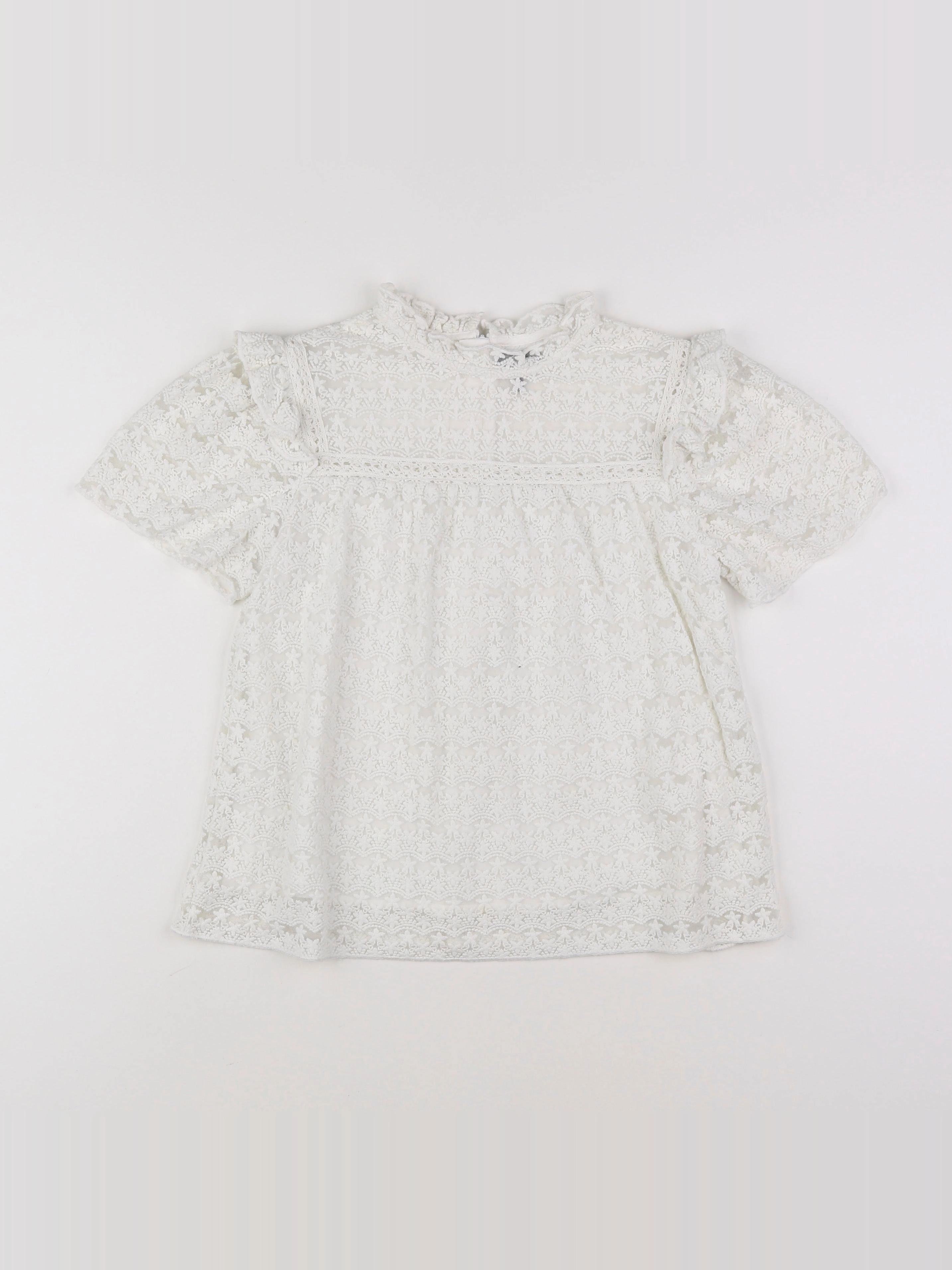 IKKS - blouse blanc - 10 ans
