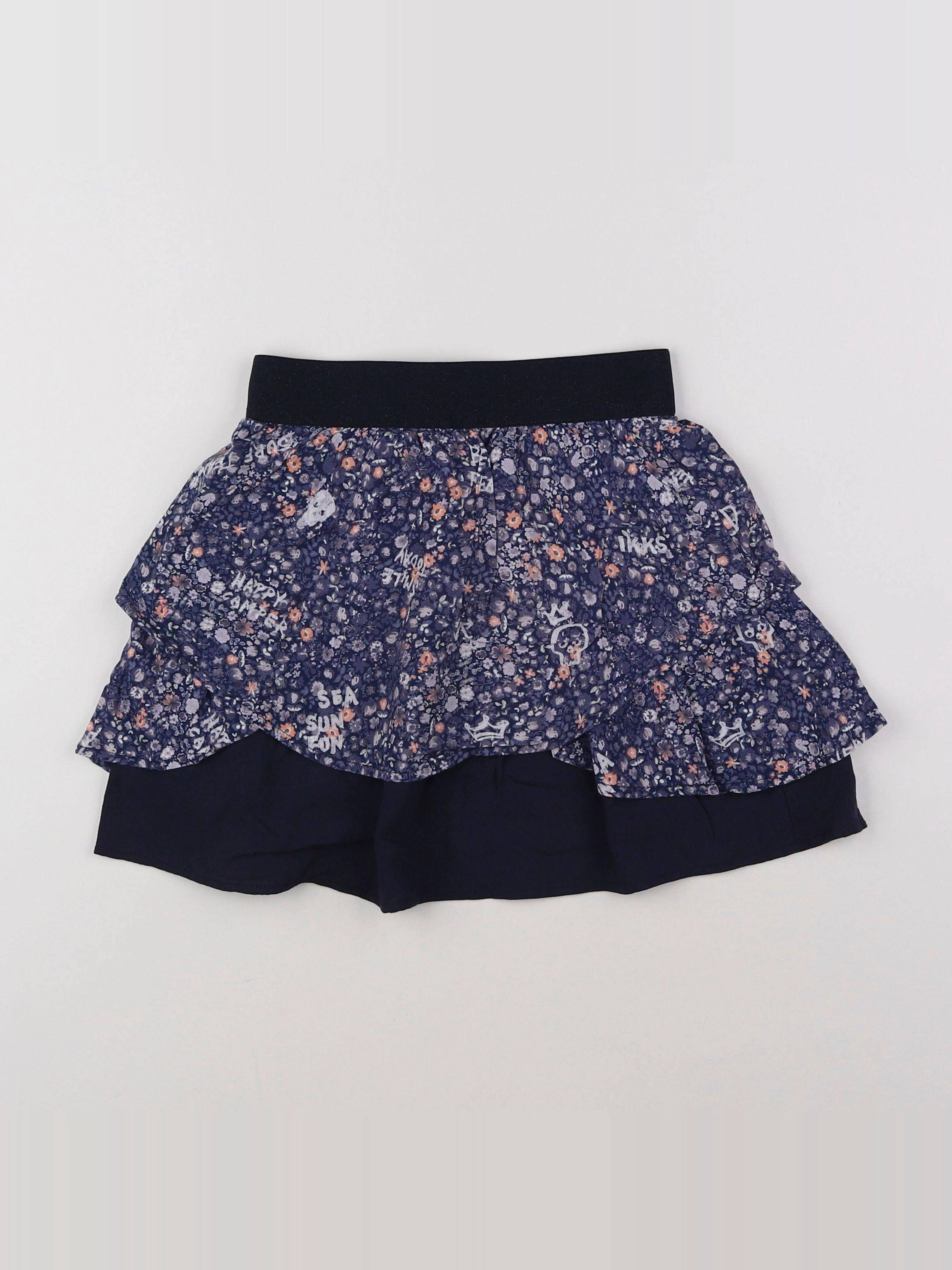 IKKS - jupe bleu, orange - 6 ans