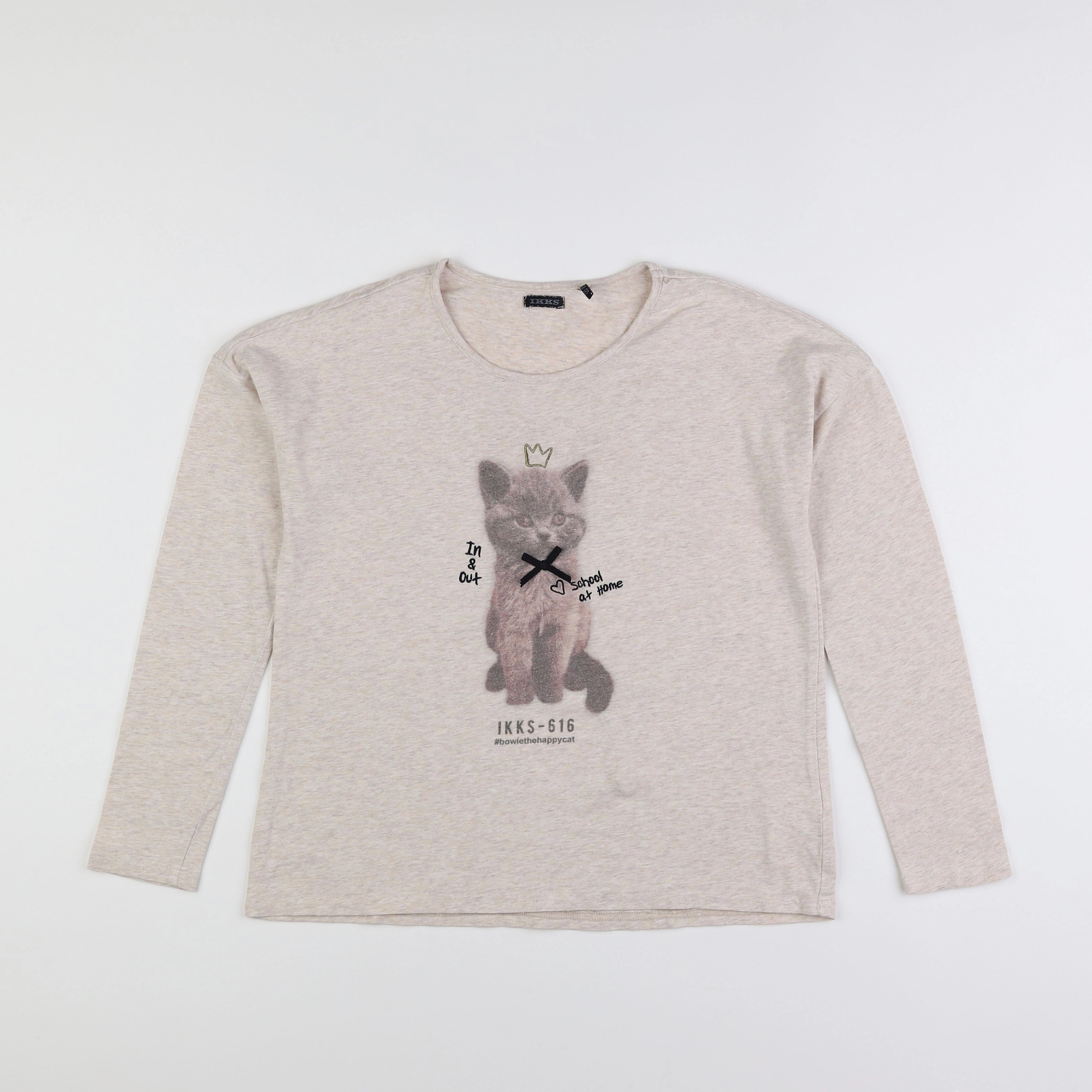 IKKS - tee-shirt beige - 14 ans