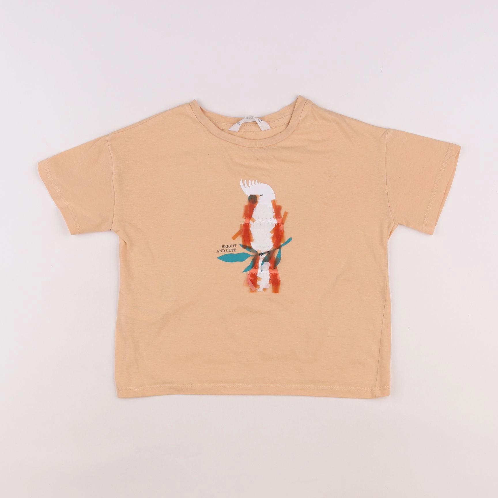 Mango - tee-shirt orange - 5/6 ans