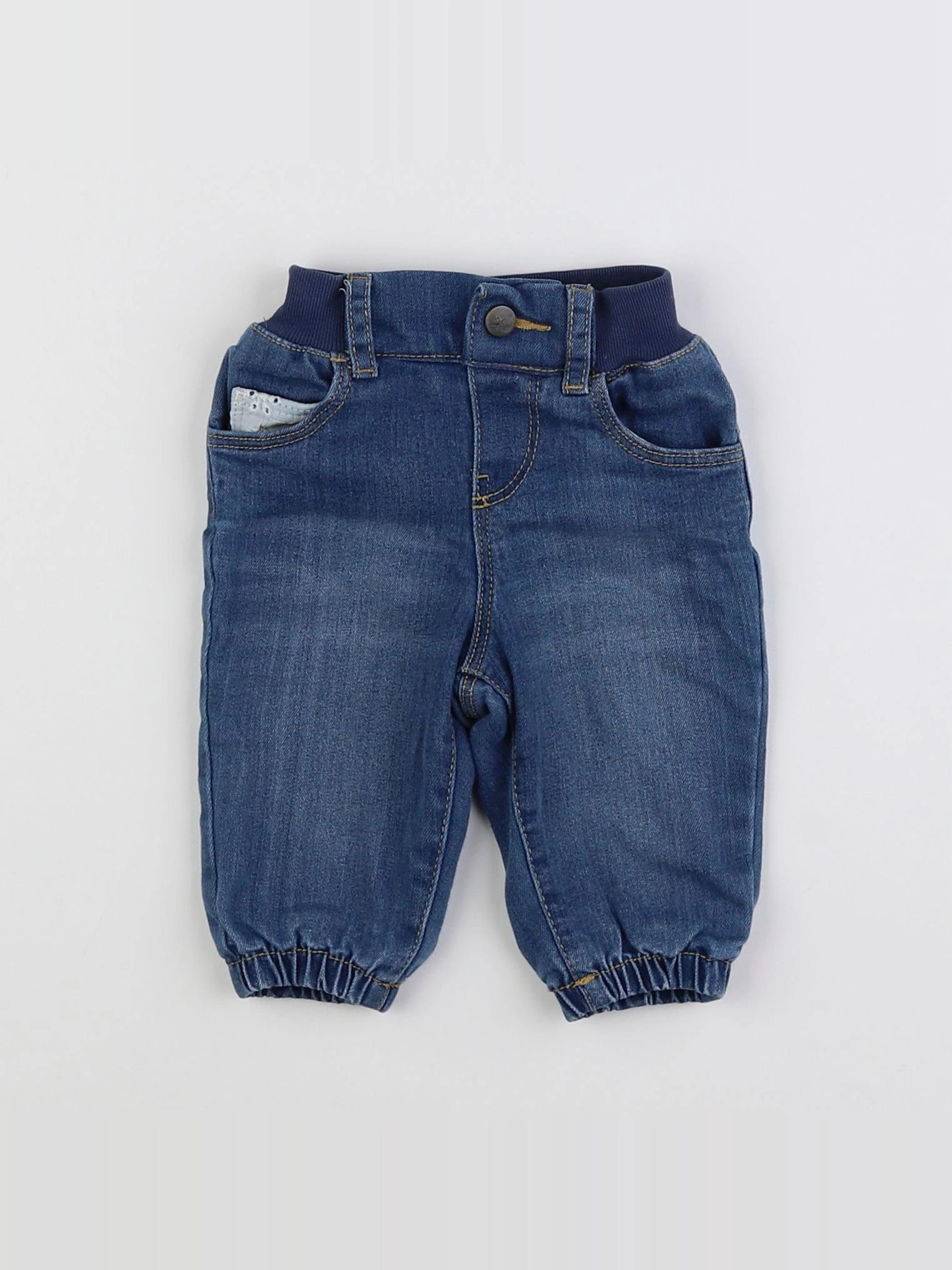 H&M - jean bleu - 3 mois