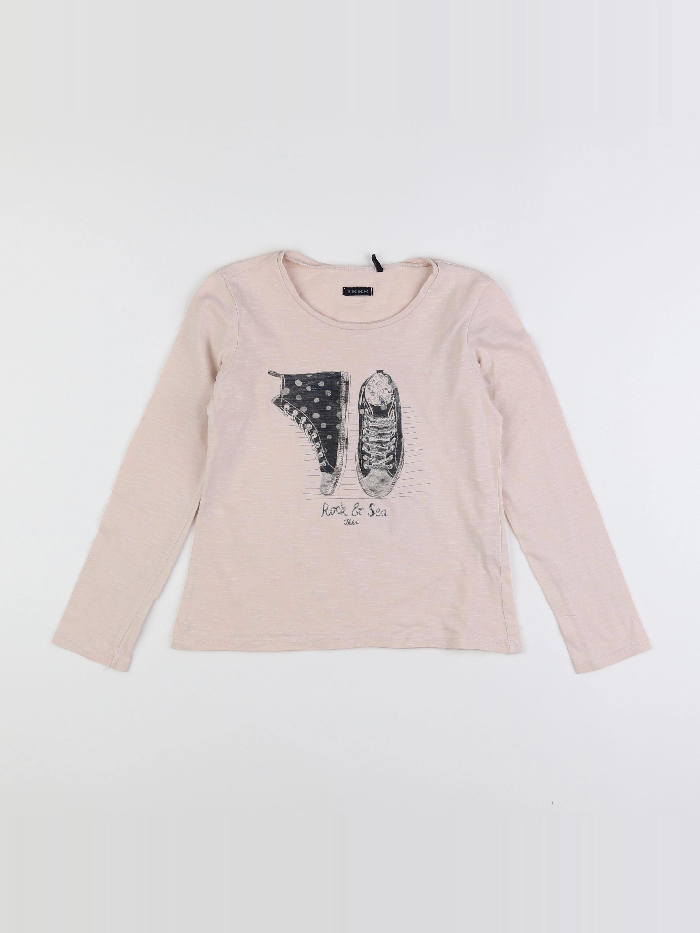 IKKS - tee-shirt rose - 8 ans