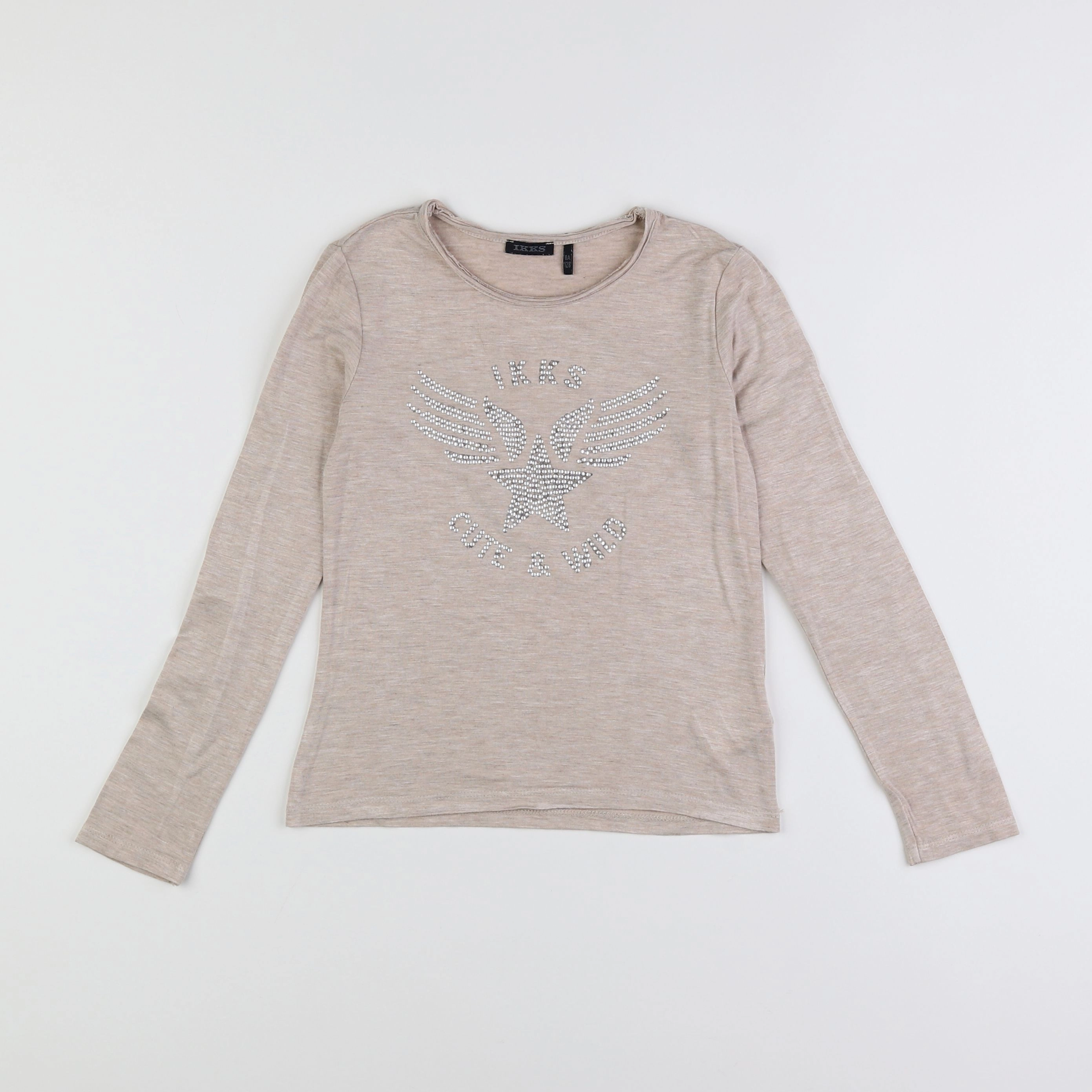 IKKS - tee-shirt beige - 8 ans