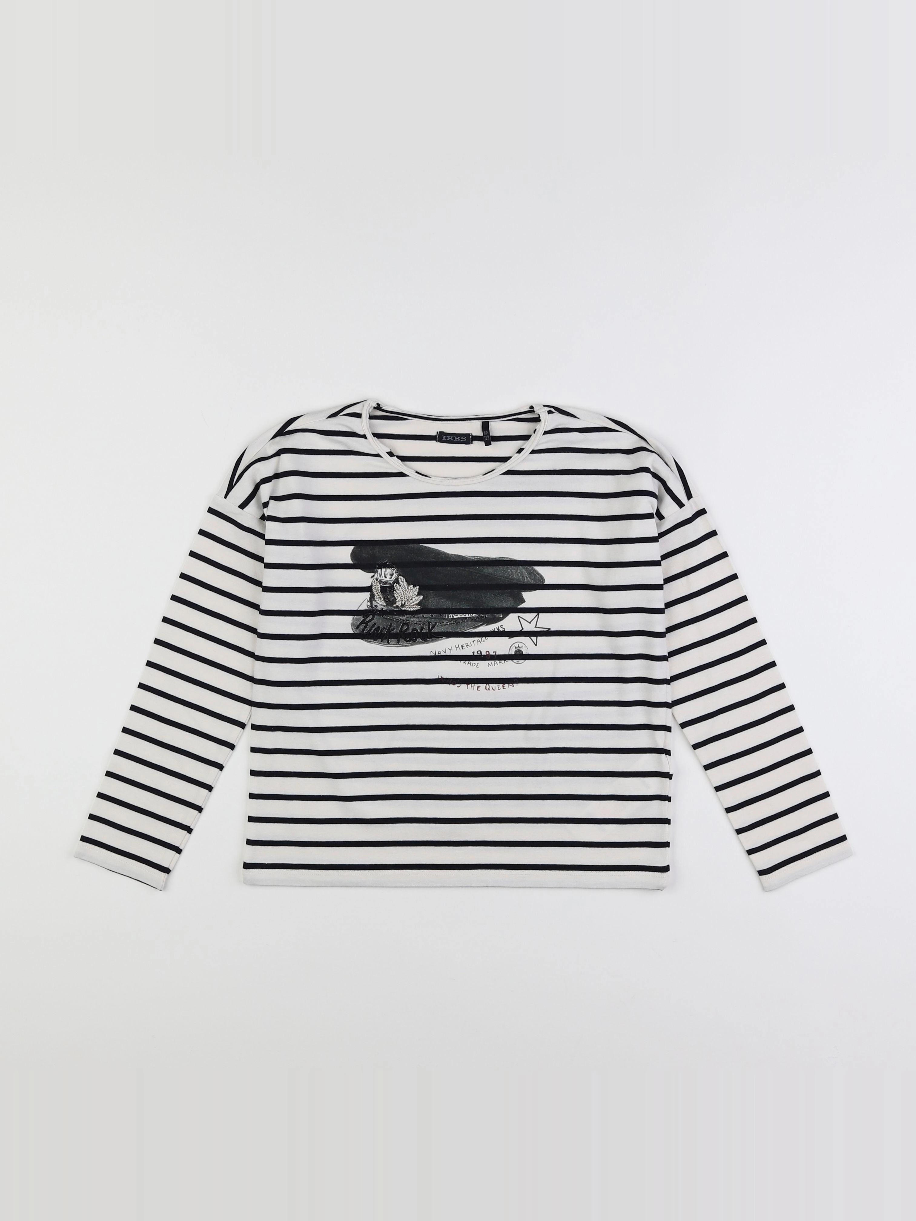 IKKS - tee-shirt blanc - 8 ans