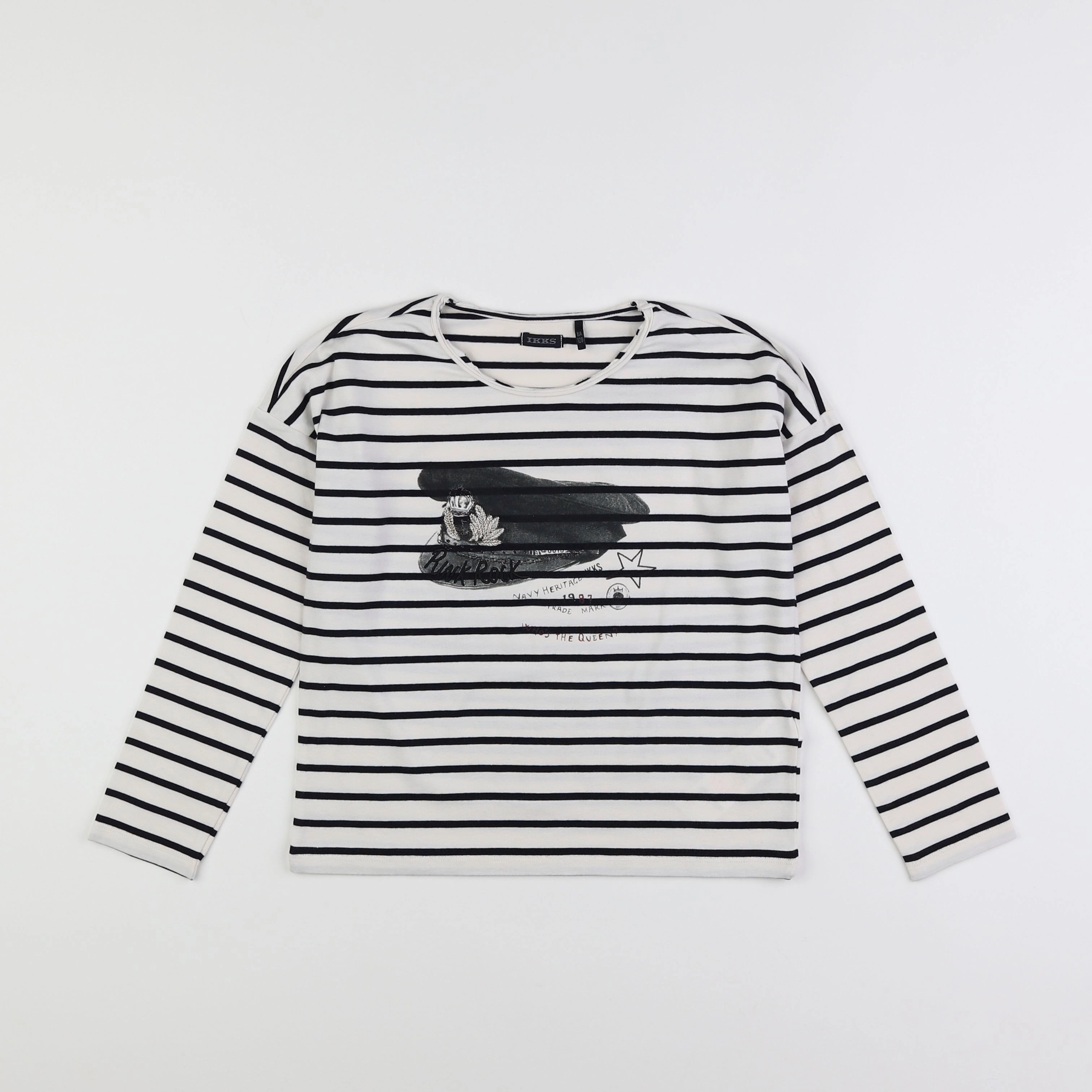 IKKS - tee-shirt blanc - 8 ans