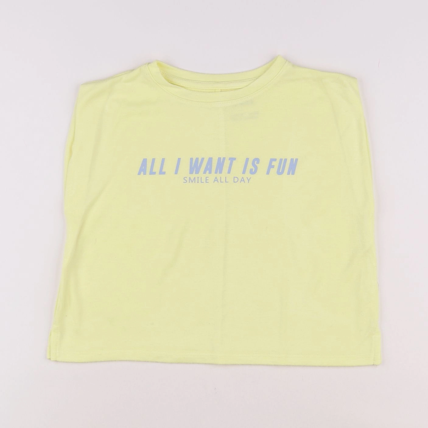 Zara - tee-shirt jaune - 9/10 ans