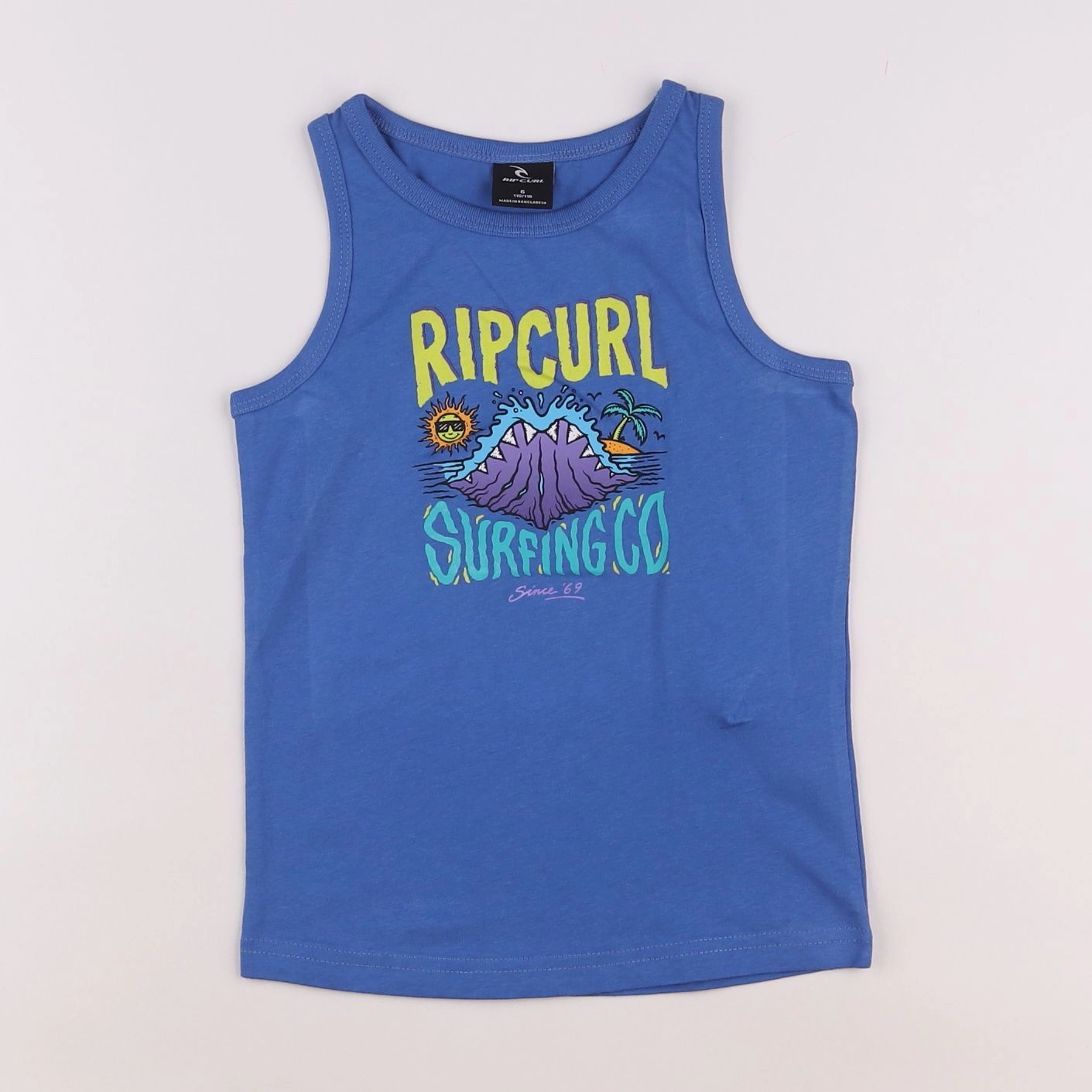 Rip curl - tee-shirt bleu - 6 ans