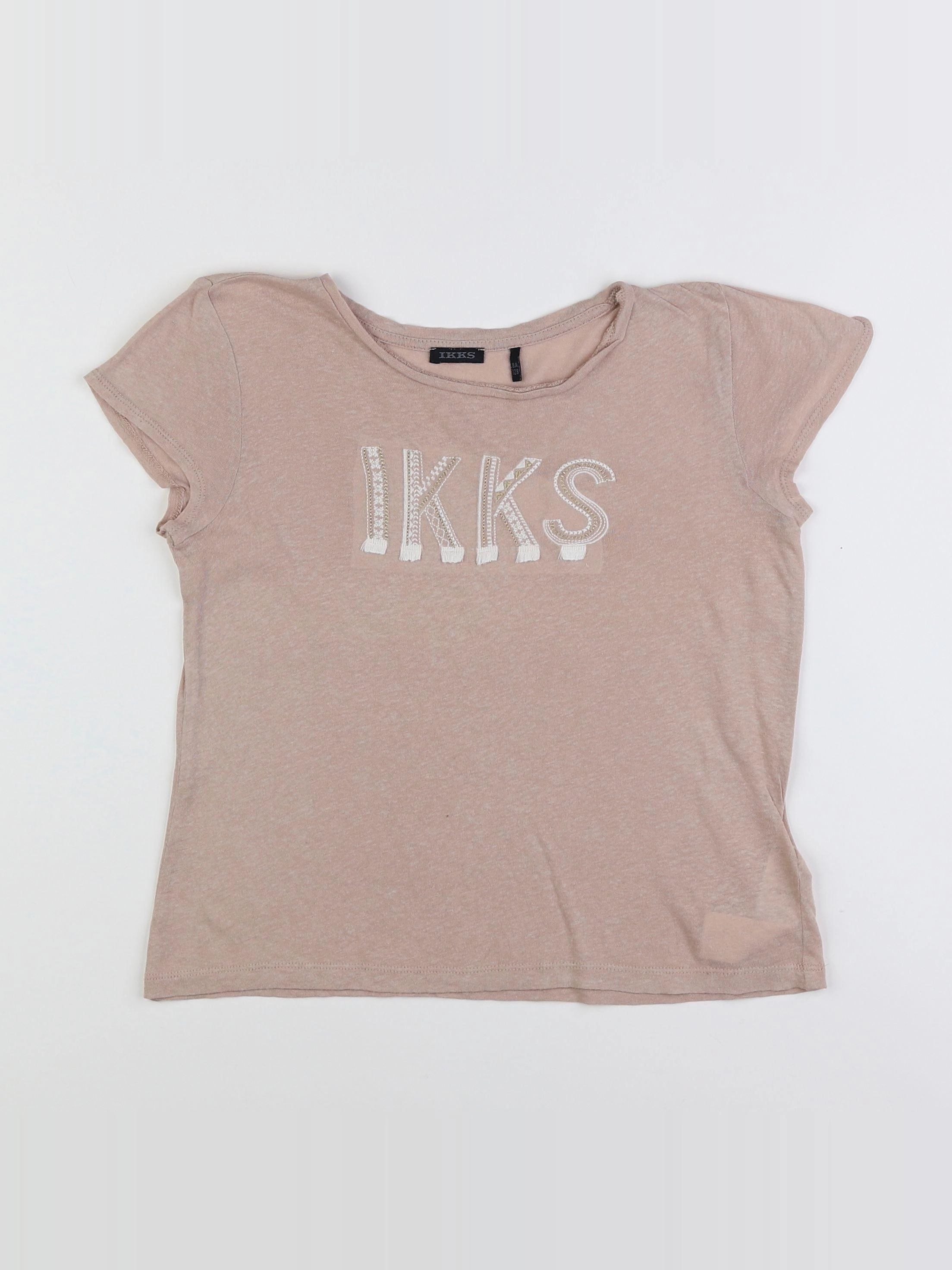 IKKS - tee-shirt beige - 8 ans