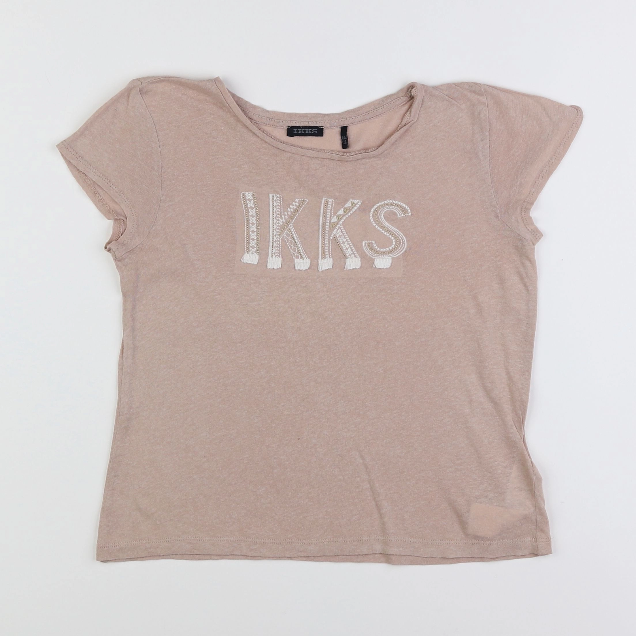 IKKS - tee-shirt beige - 8 ans