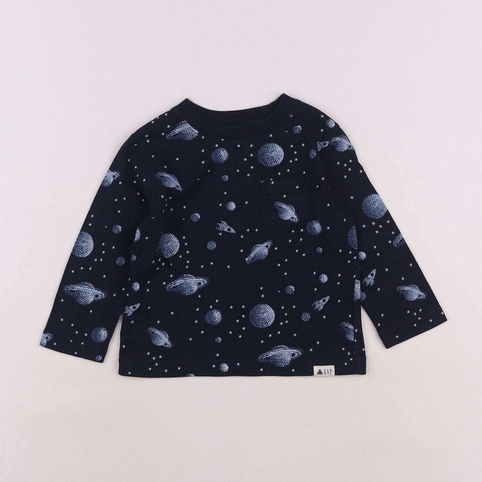 GAP - tee-shirt bleu - 12/18 mois