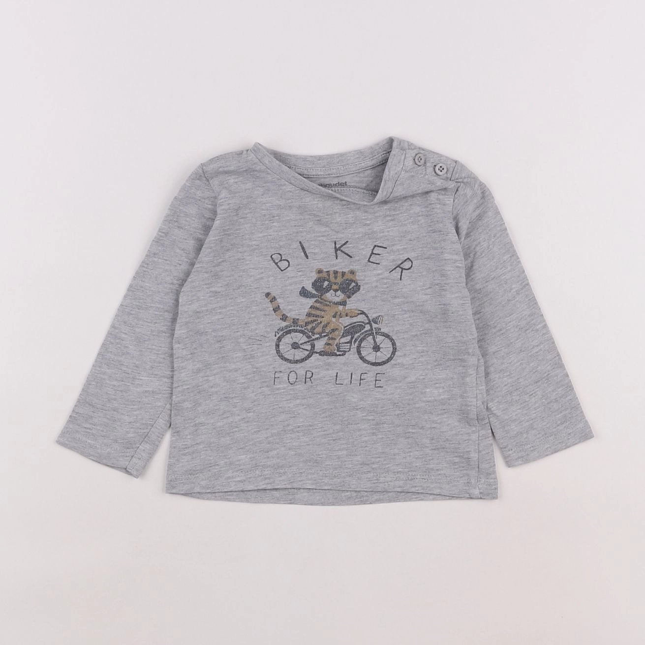 Vertbaudet - tee-shirt gris - 9 mois