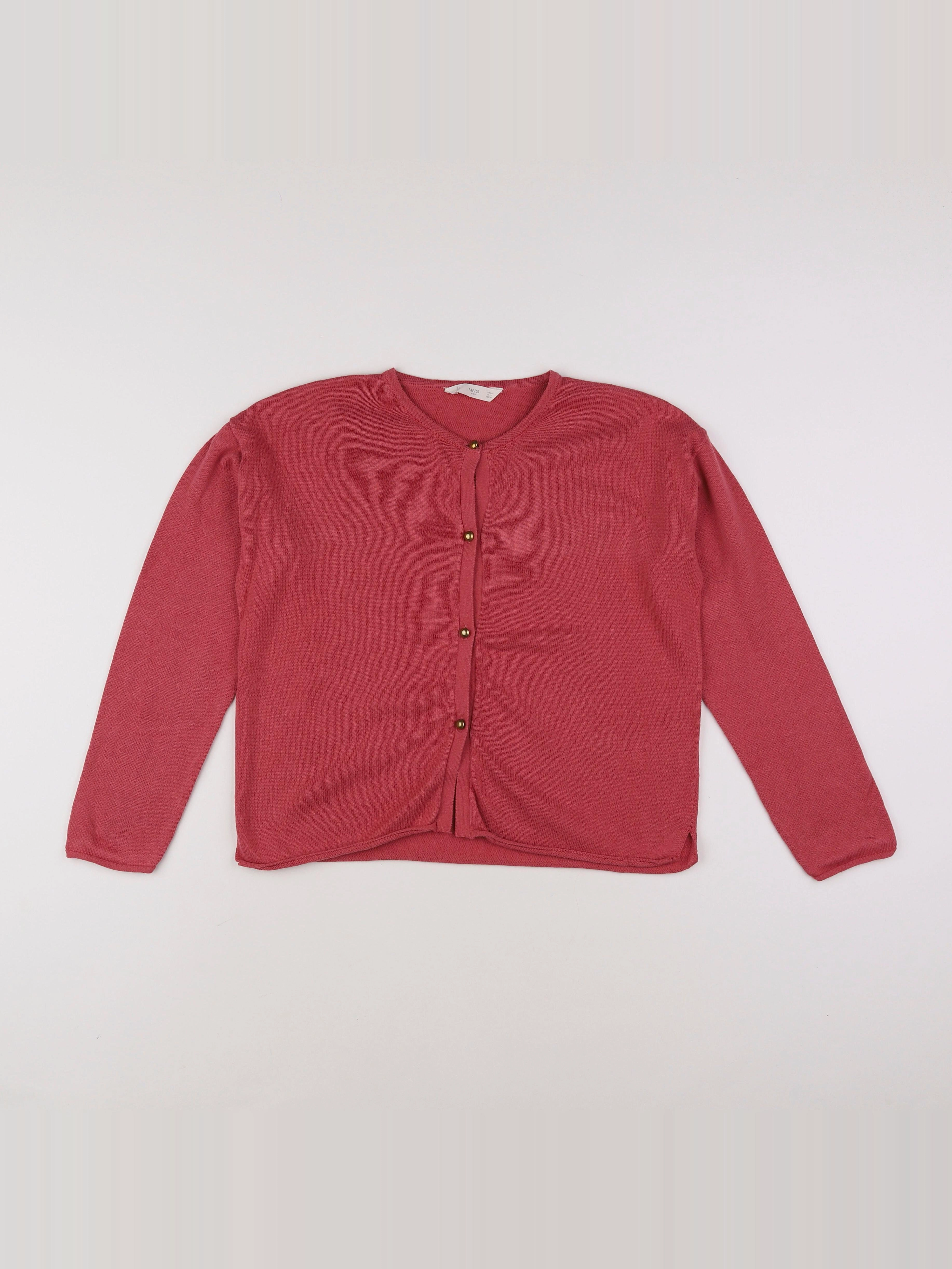 Mango - gilet rose - 11/12 ans