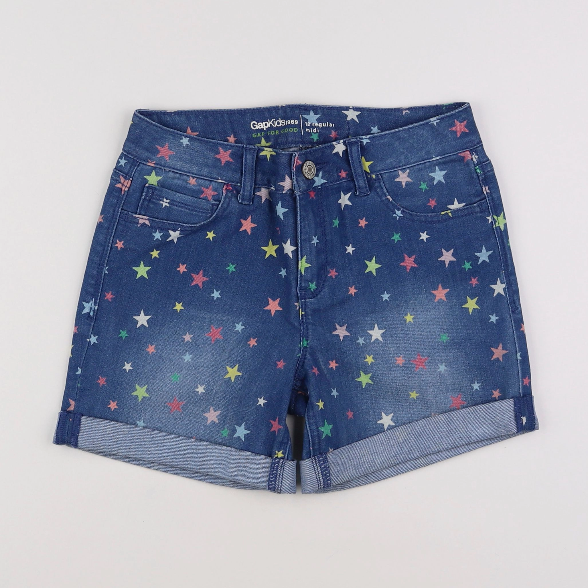 GAP - short bleu - 12 ans