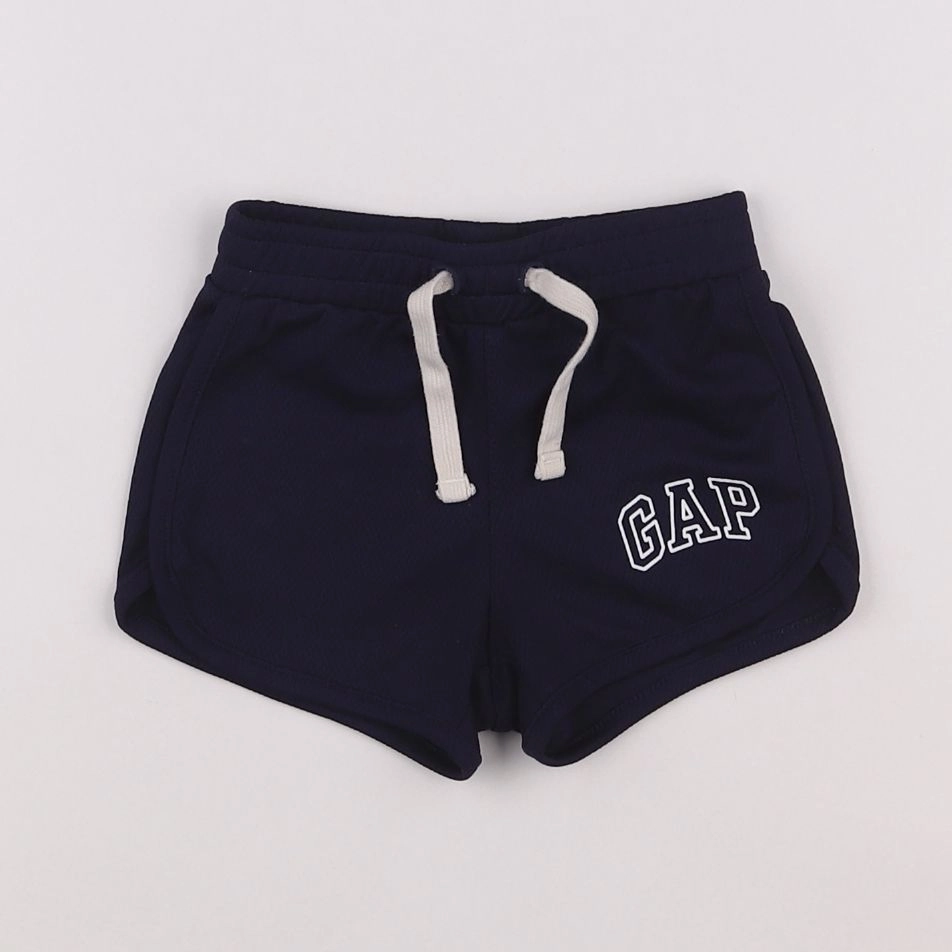 GAP - short bleu - 6/12 mois