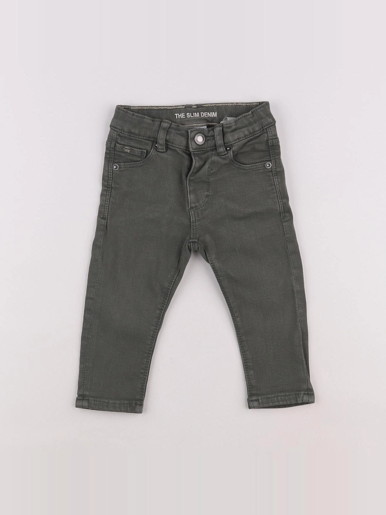 Zara - jean vert - 6/9 mois