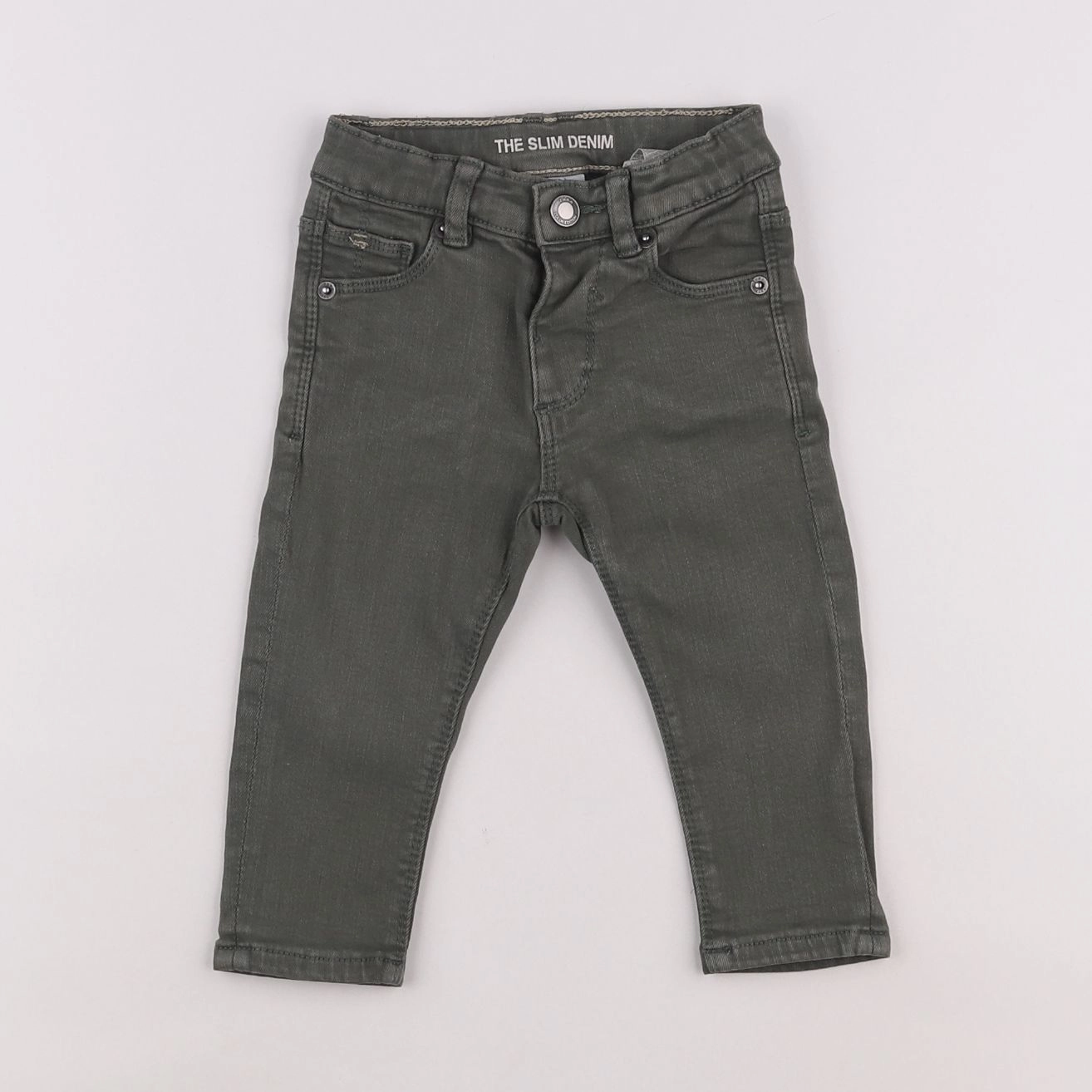 Zara - jean vert - 6/9 mois
