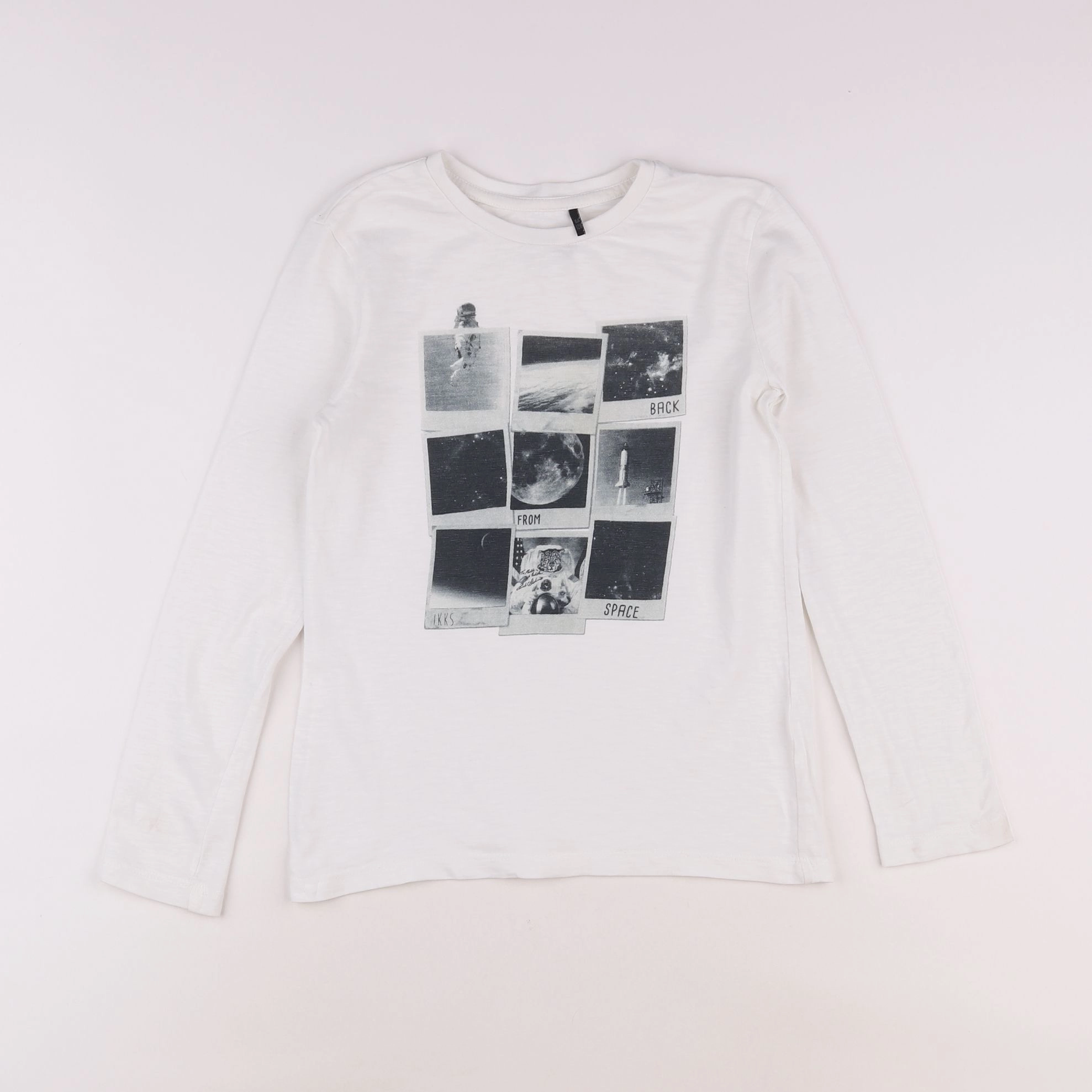 IKKS - tee-shirt blanc - 8 ans