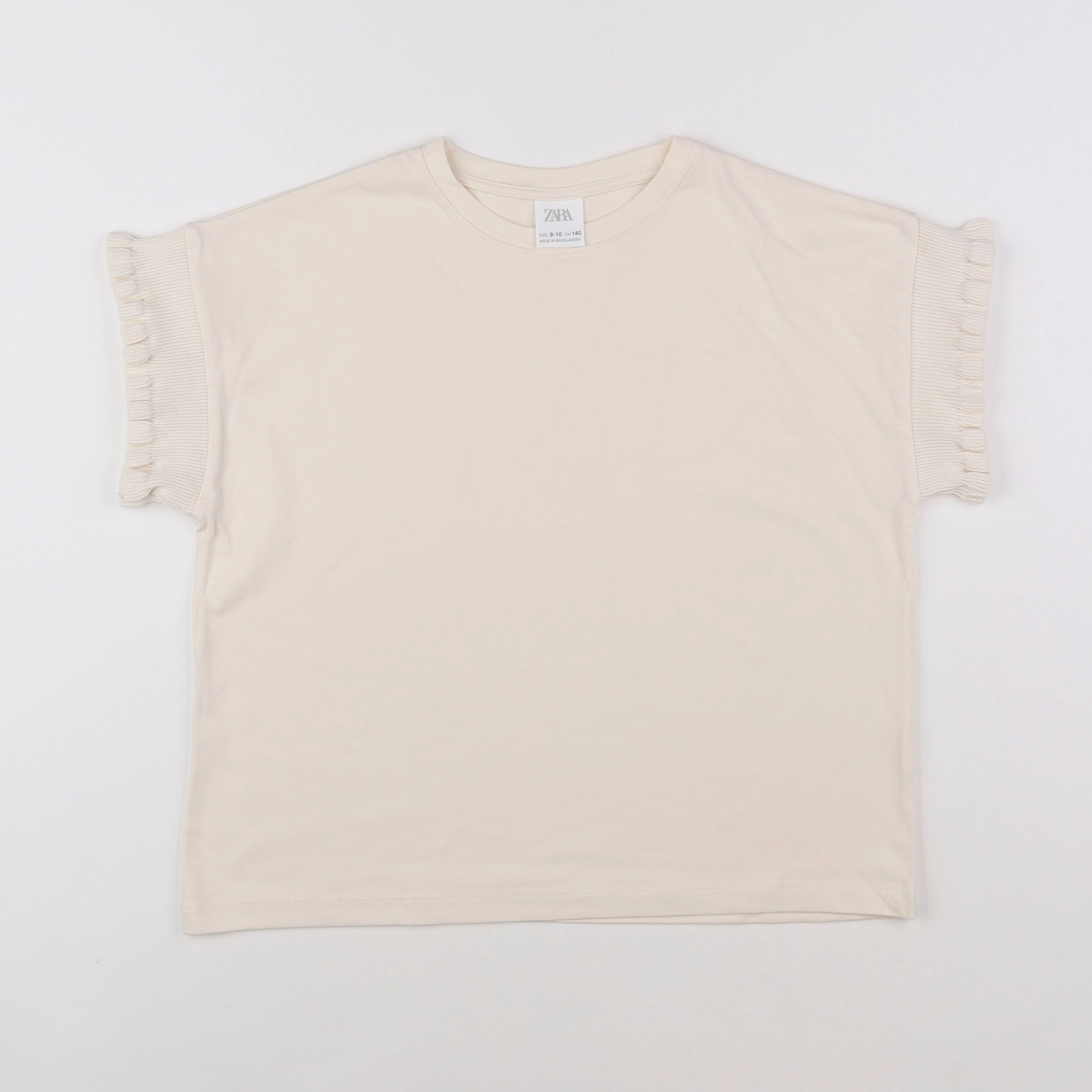 Zara - tee-shirt beige - 9/10 ans