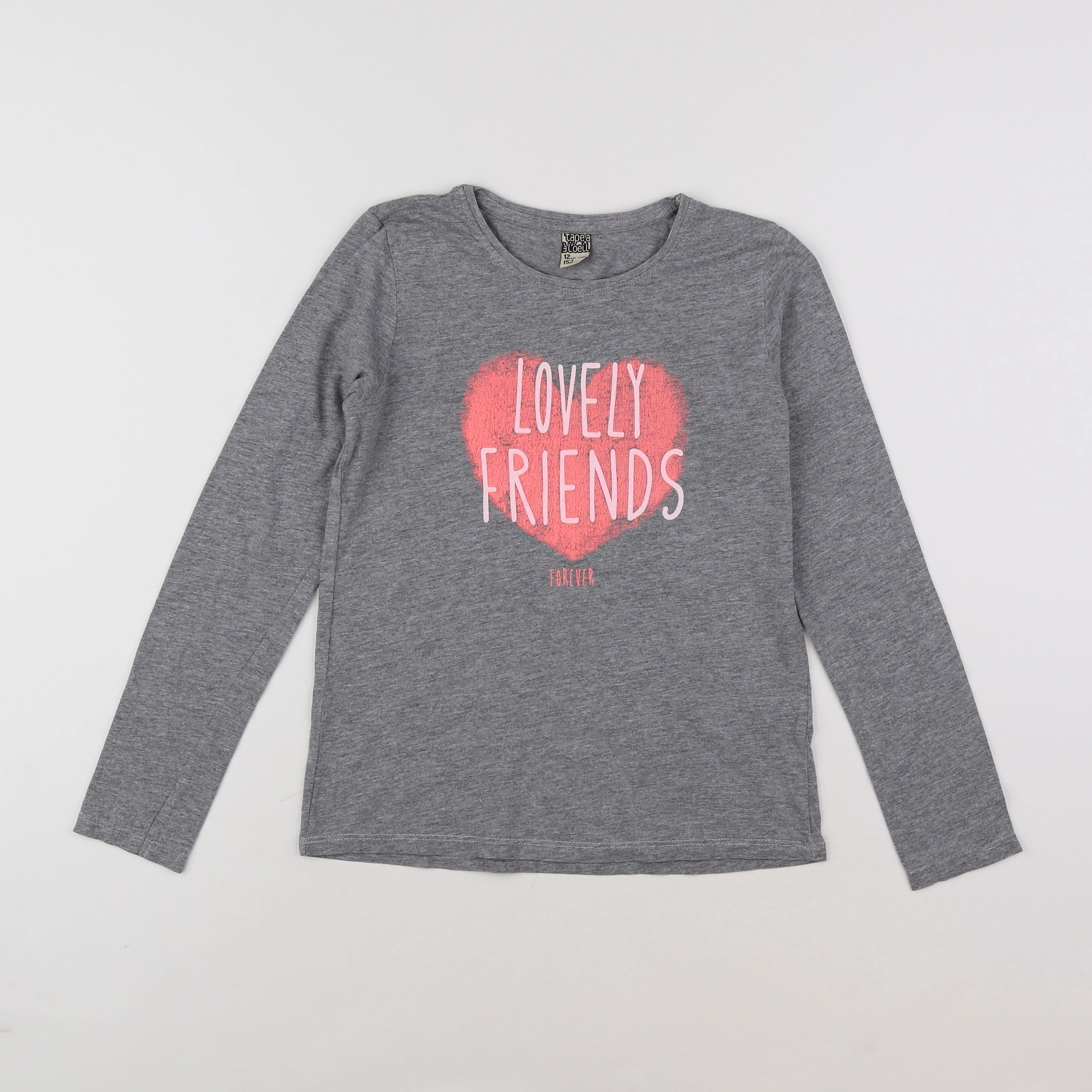Tape à l'oeil - tee-shirt gris - 12 ans