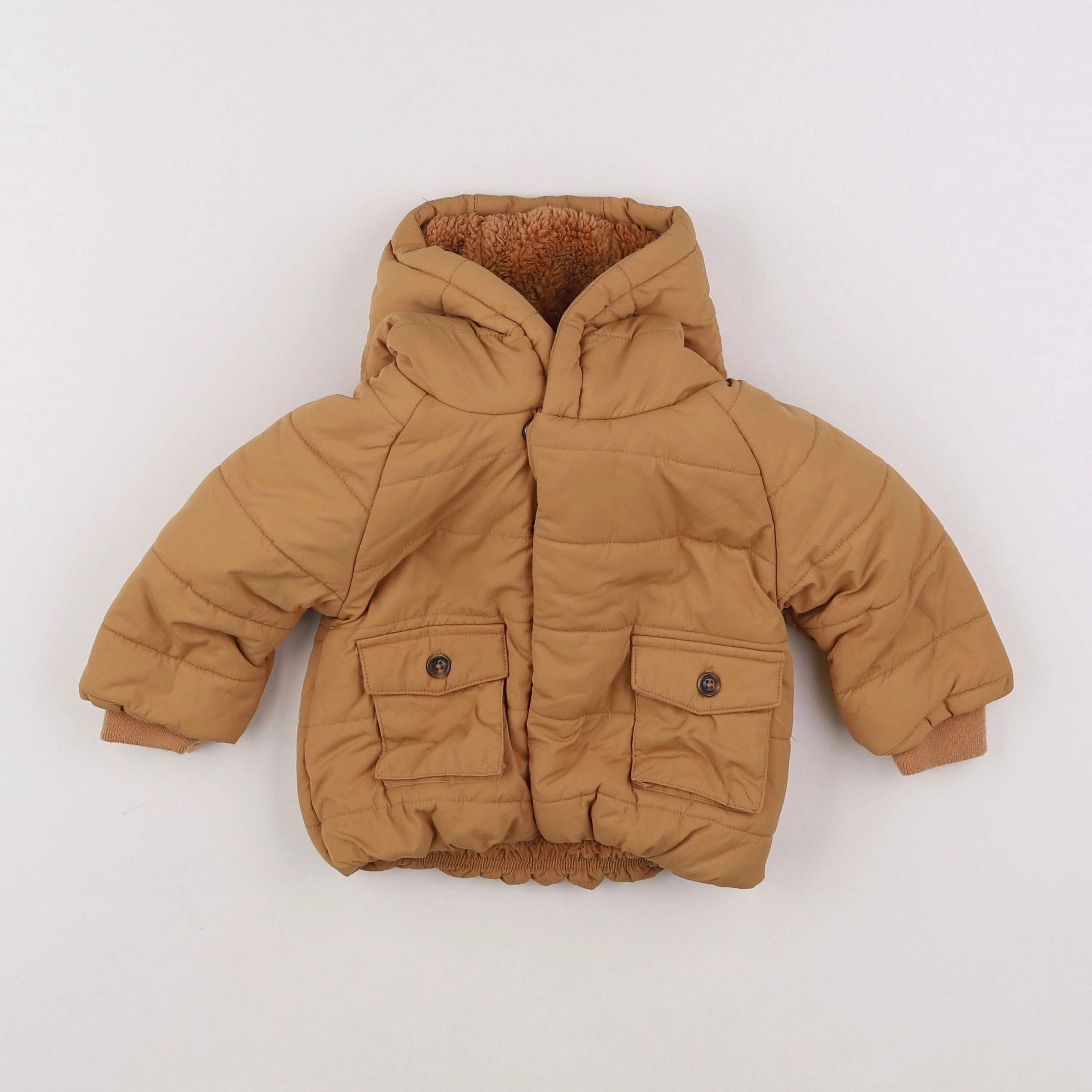 Vertbaudet - doudoune marron - 12 mois