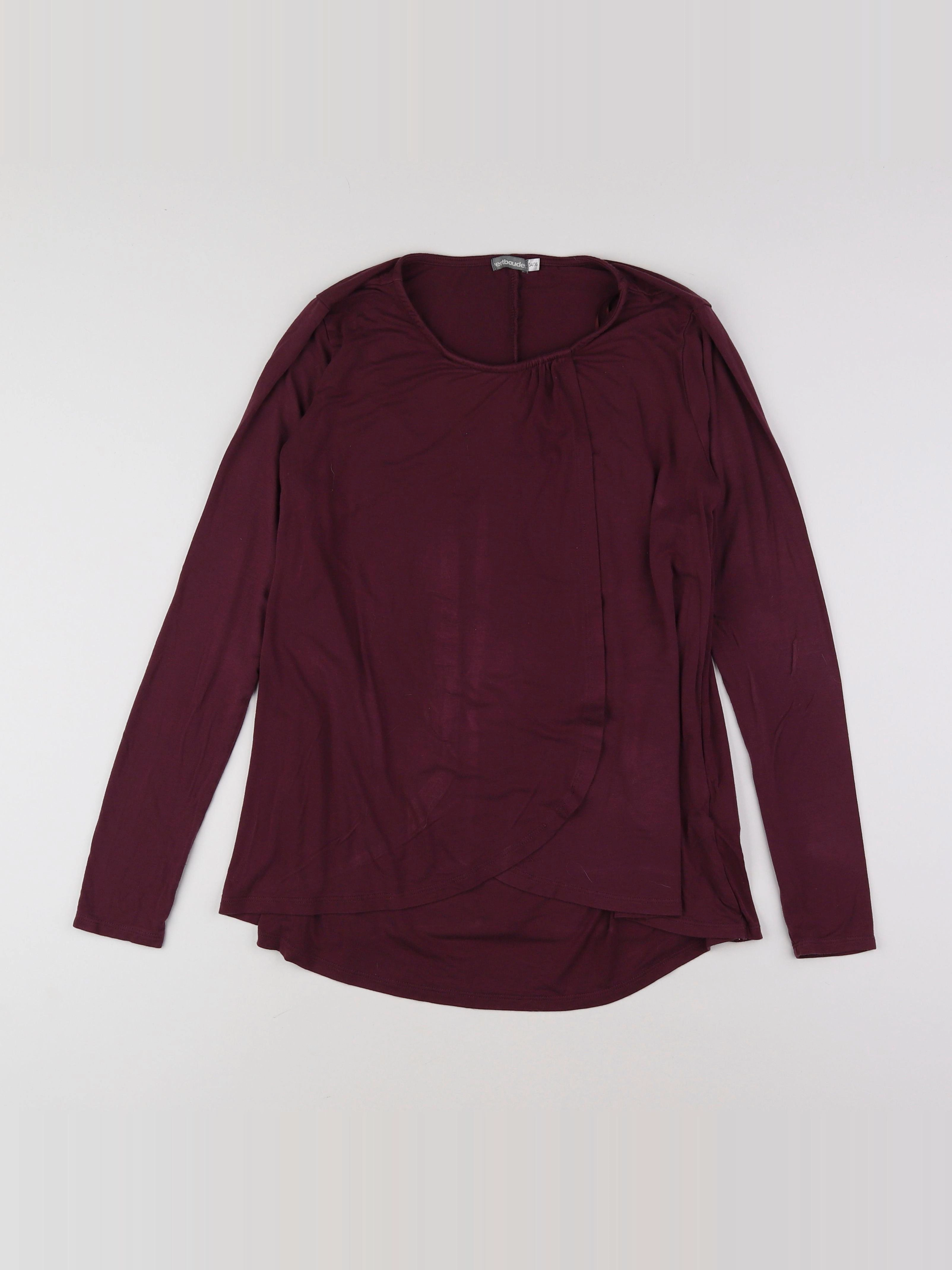 Vertbaudet - tee-shirt grossesse, allaitement rouge - 34 à 36