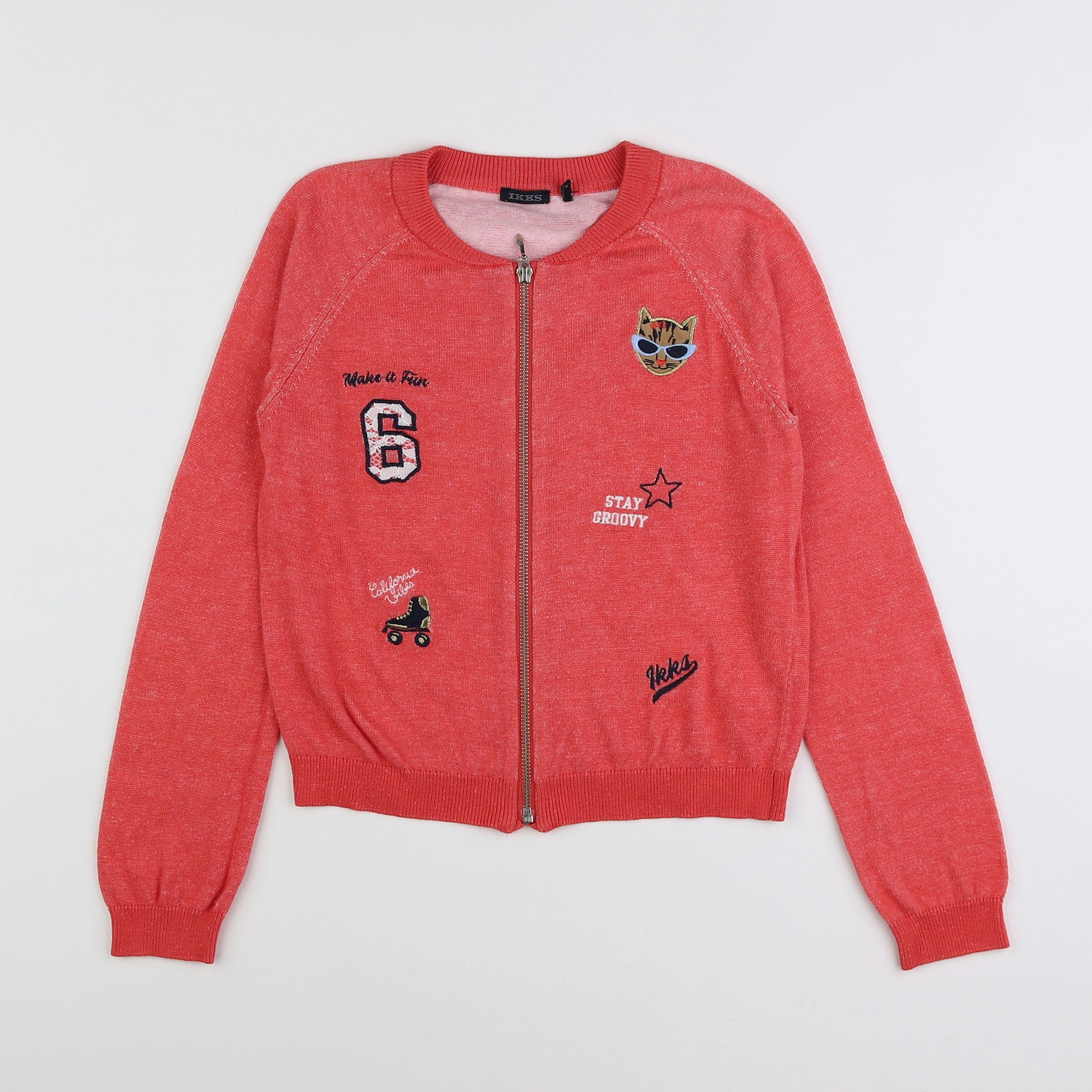 IKKS - gilet rose - 10 ans