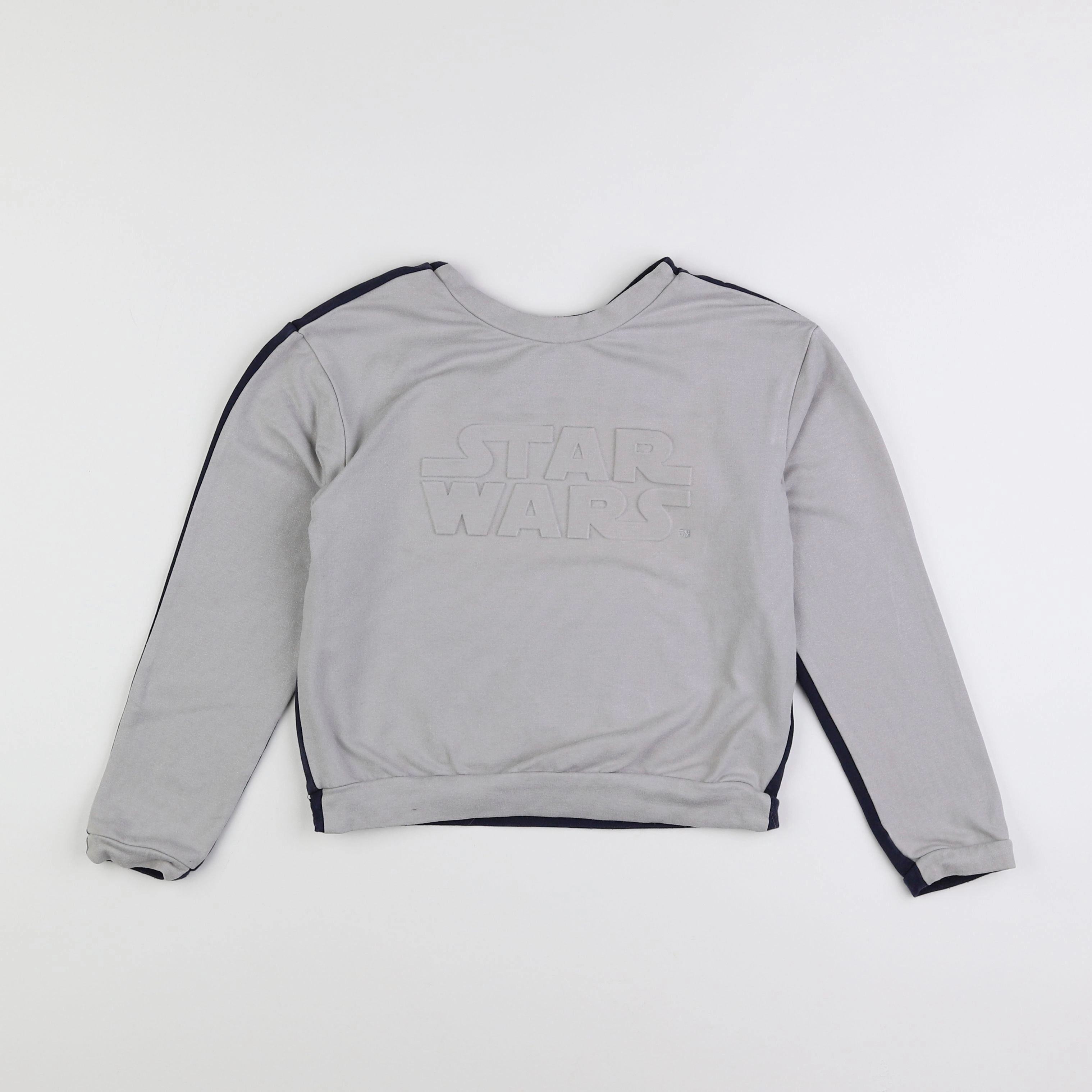 IKKS - sweat imprimé au dos gris - 10 ans