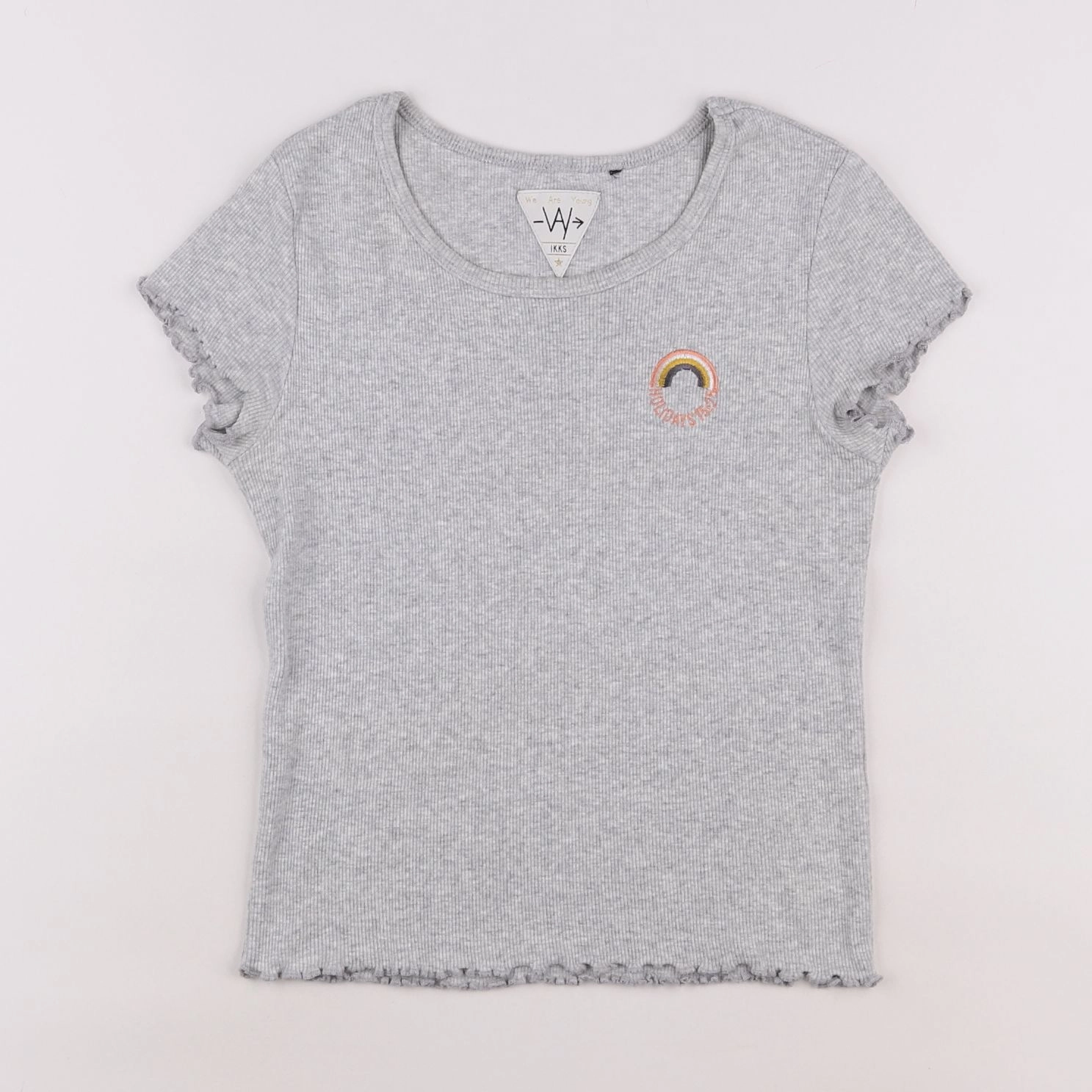 IKKS - tee-shirt gris - 12/14 ans