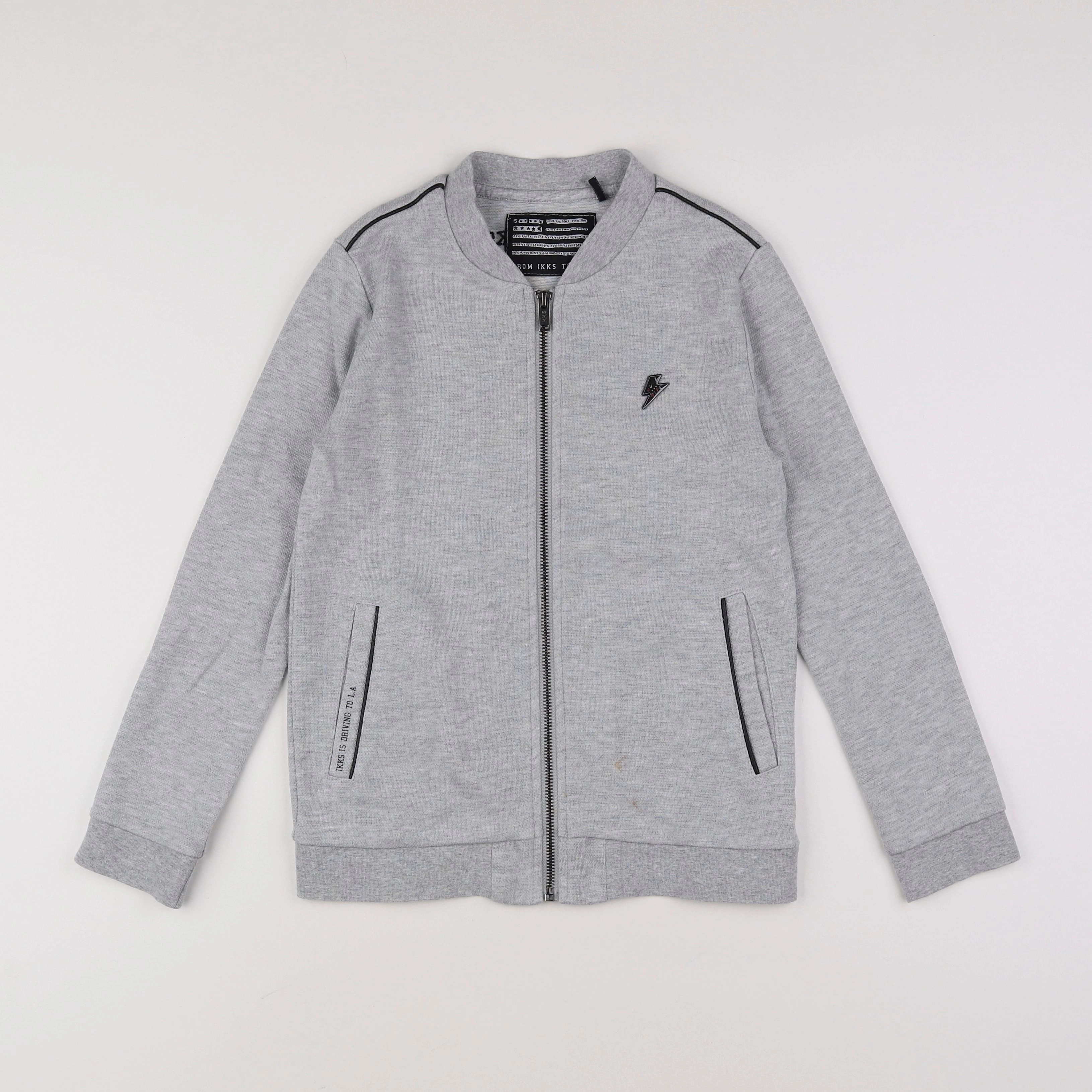 IKKS - sweat gris - 10 ans