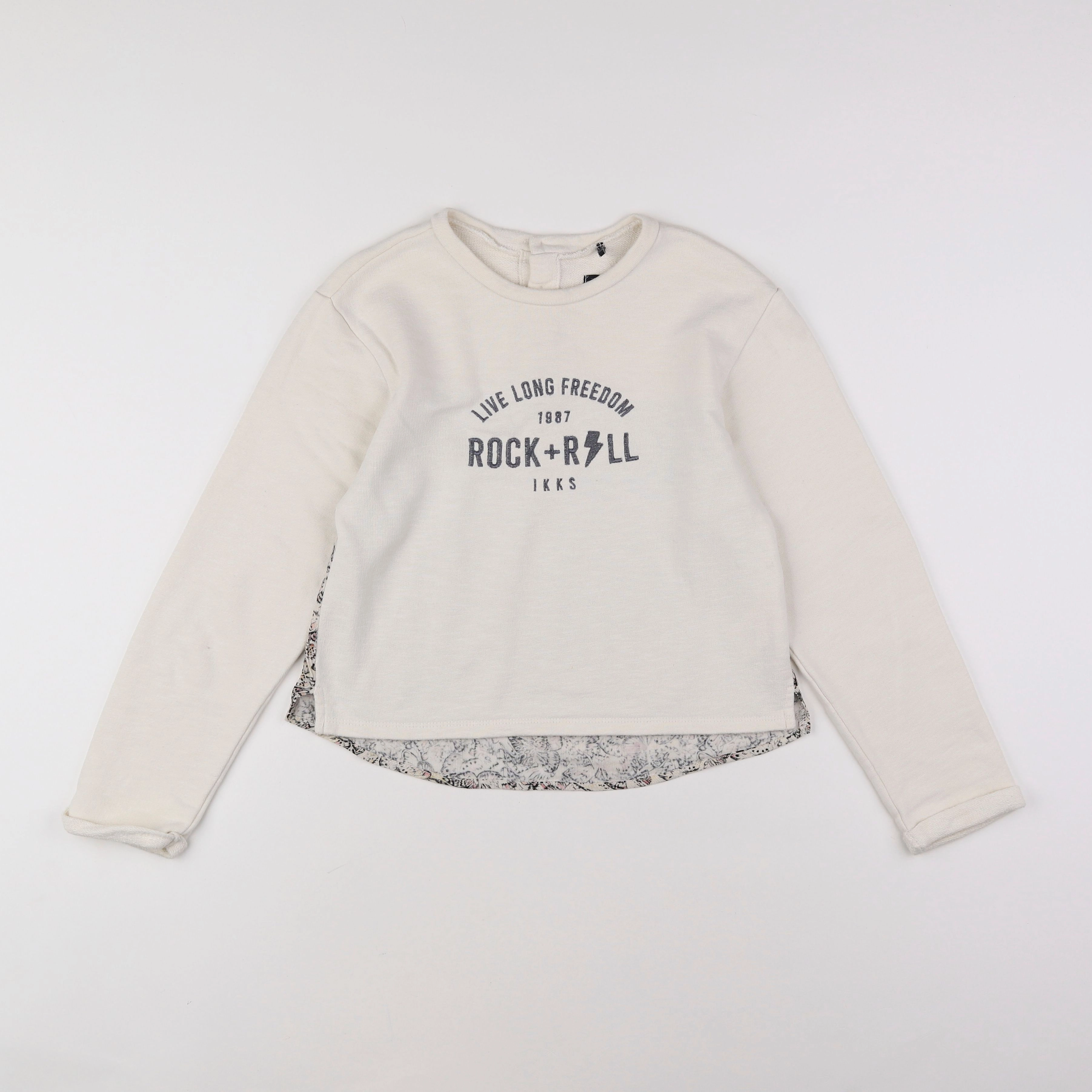 IKKS - sweat blanc - 10 ans