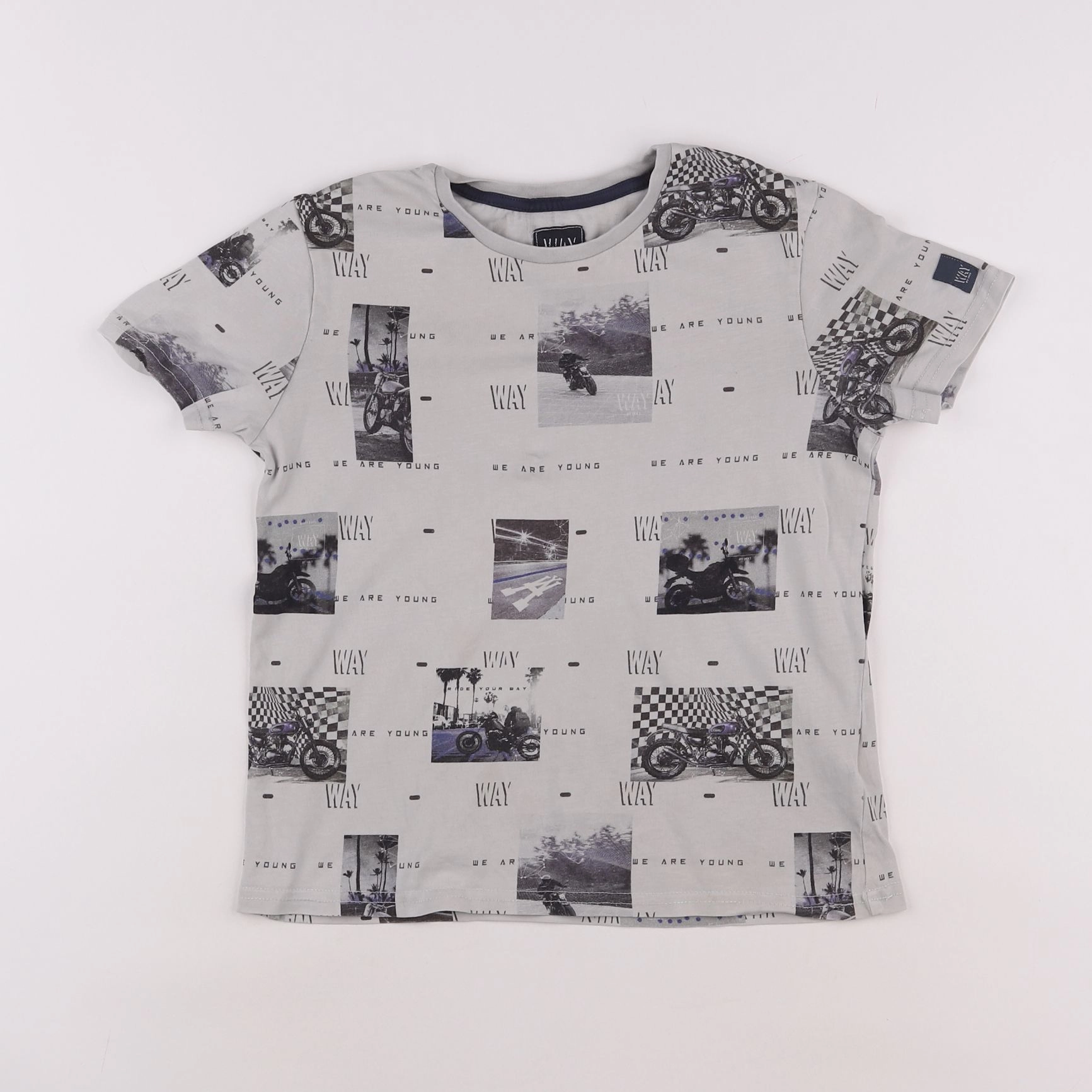 IKKS - tee-shirt gris - 10 ans