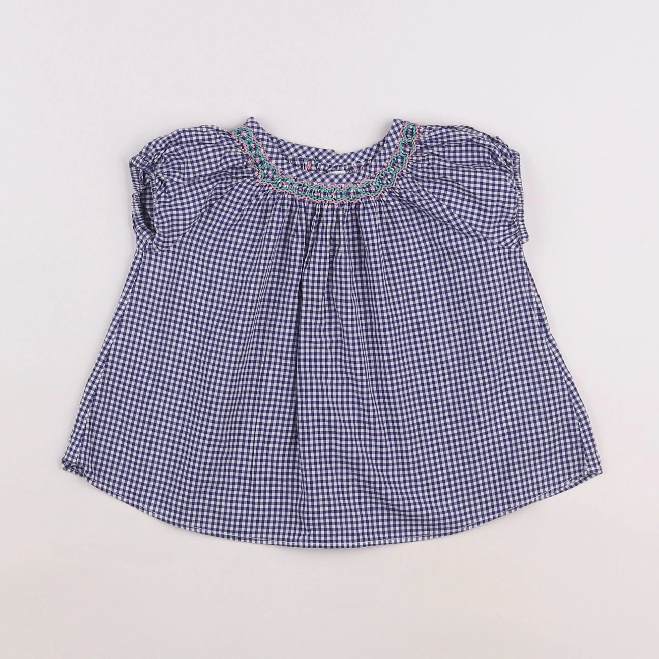 Jacadi - blouse bleu - 12 mois