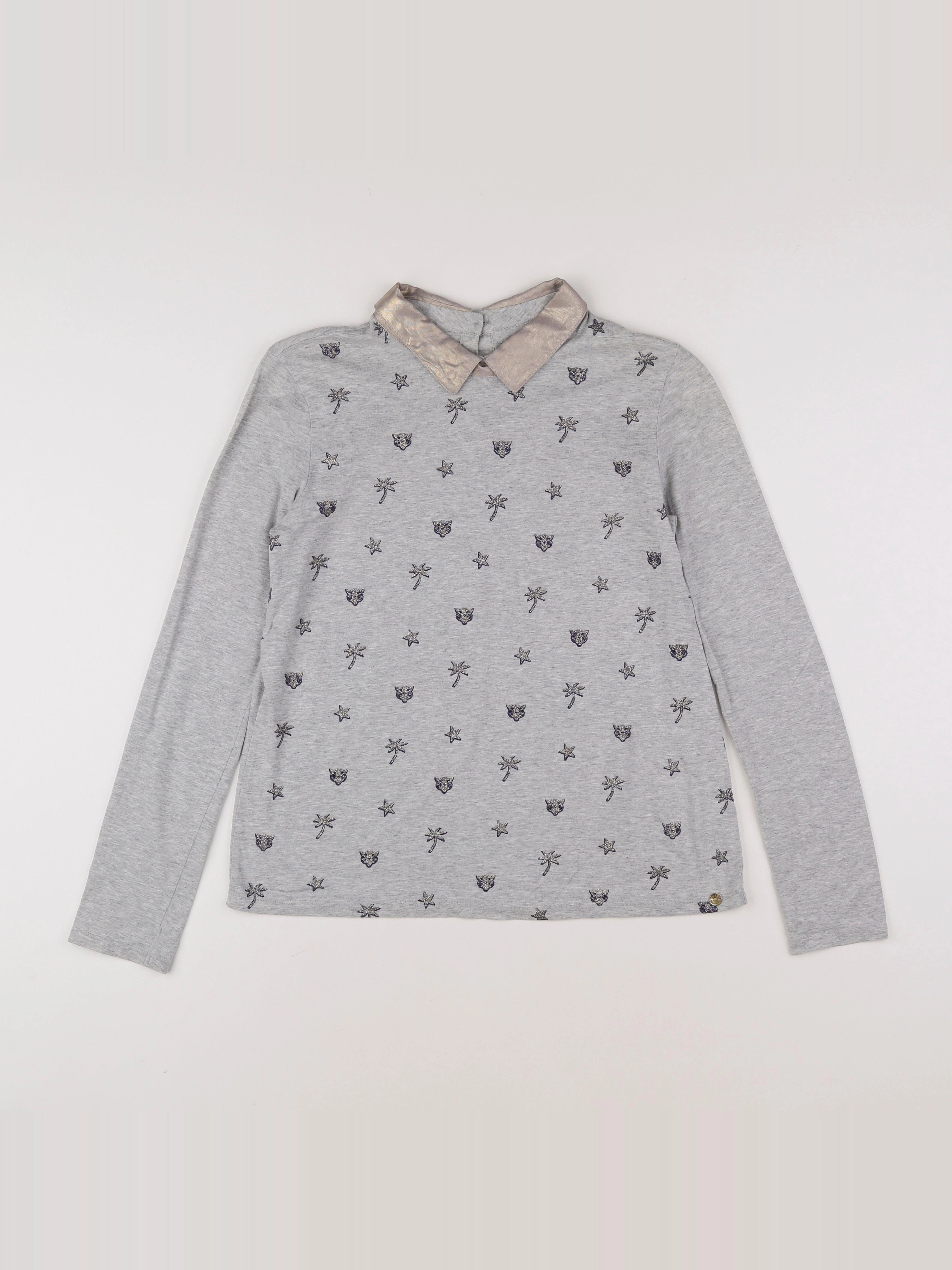 IKKS - tee-shirt gris - 14 ans