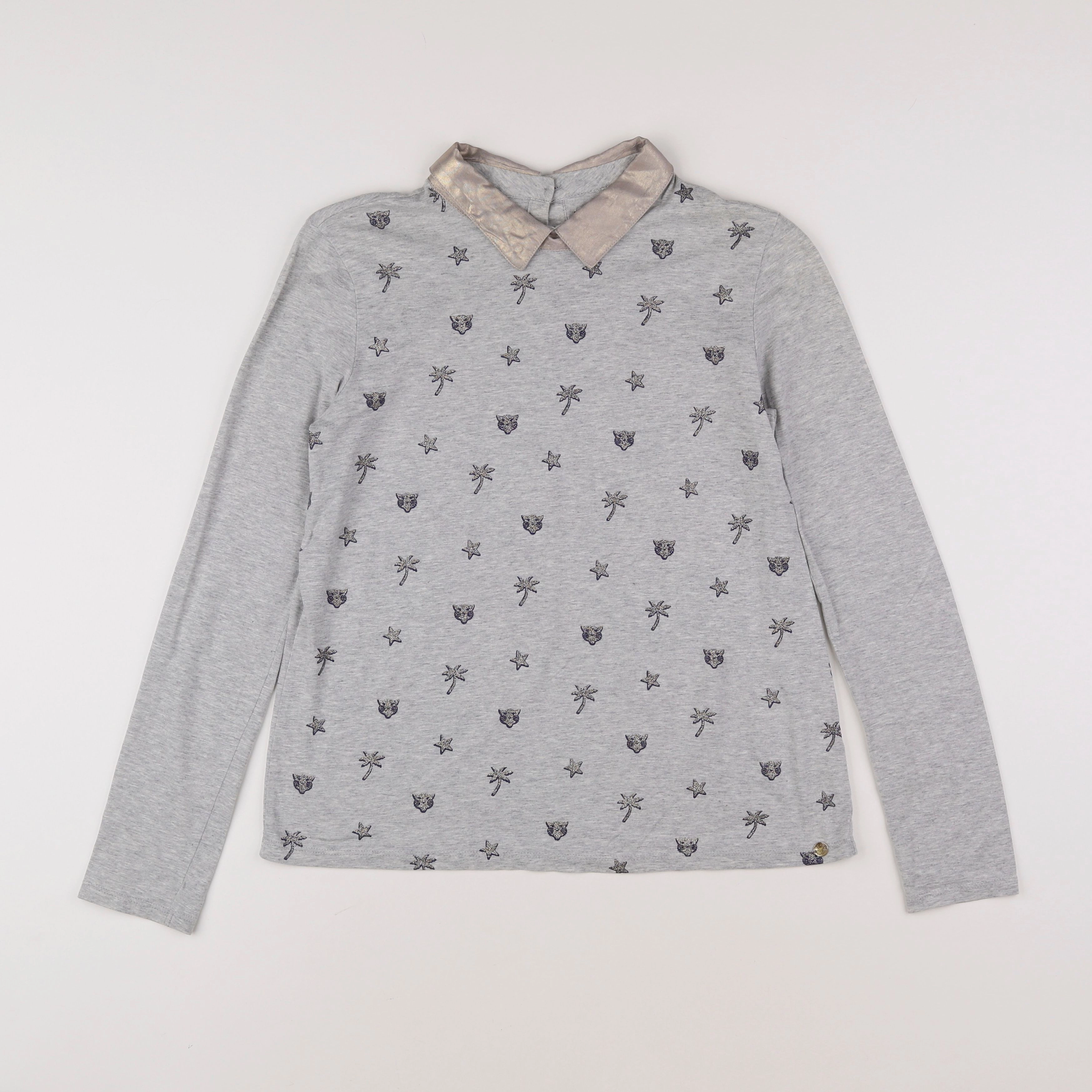 IKKS - tee-shirt gris - 14 ans