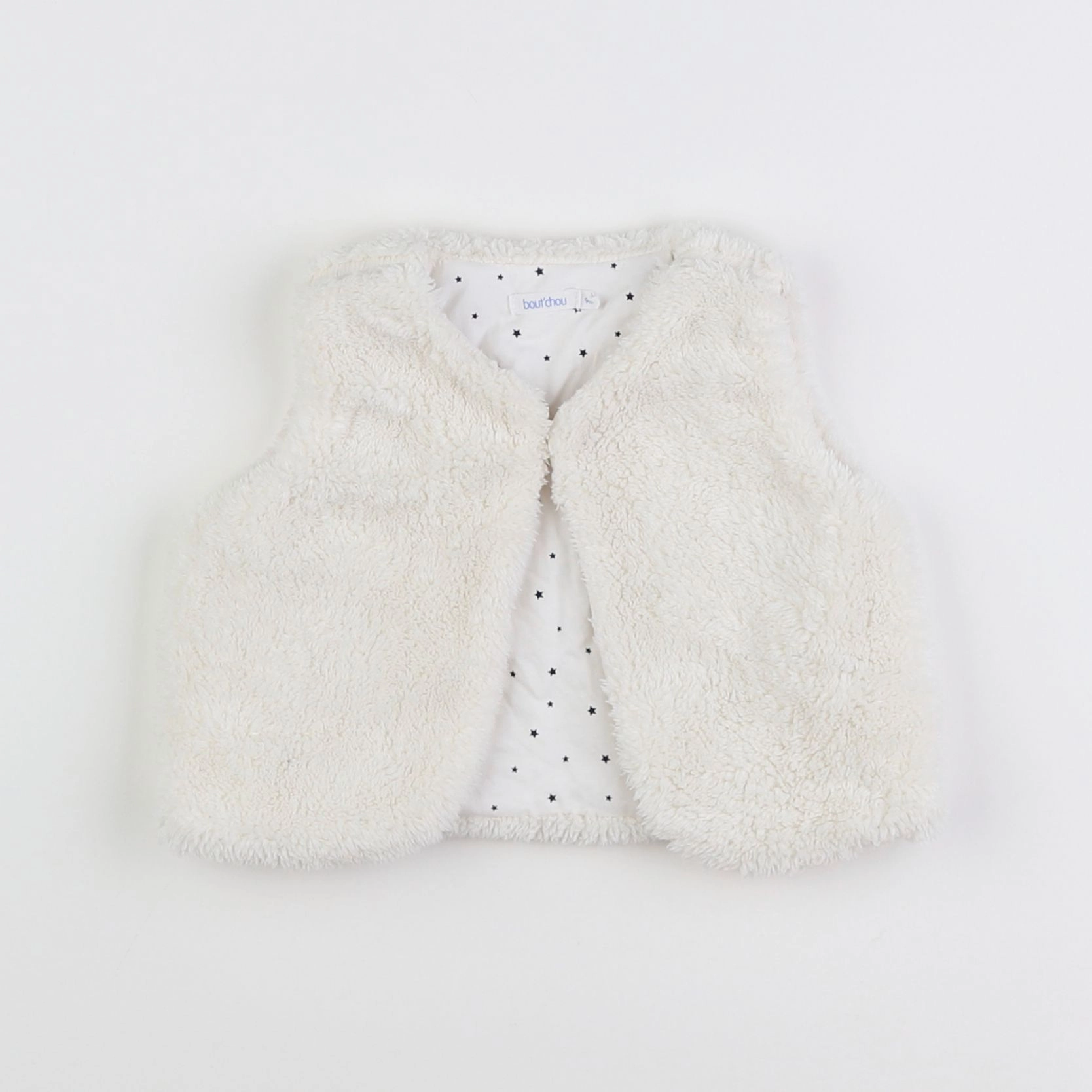 Boutchou - gilet blanc - 9 mois